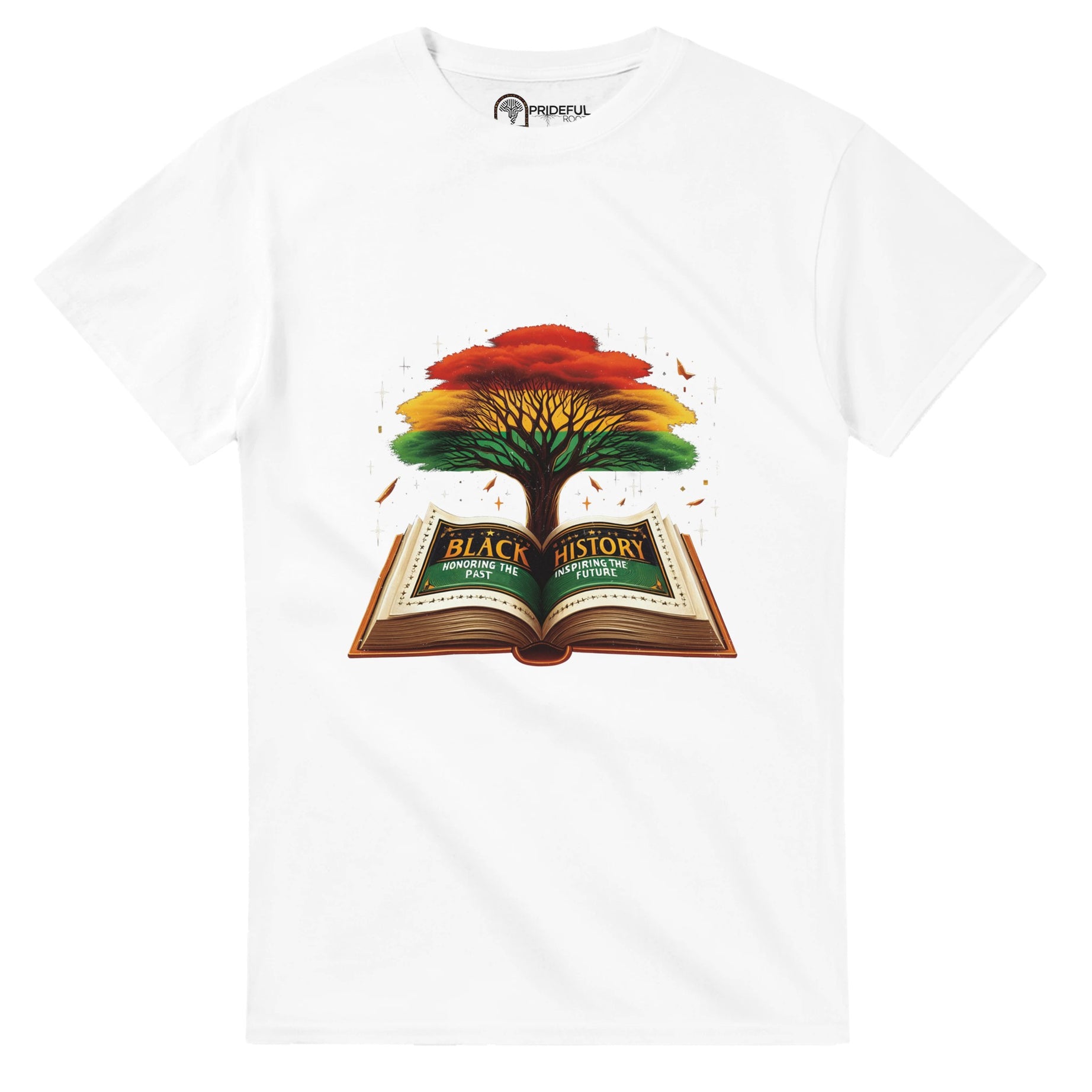 Black History Book & Tree T-shirt For Men & Women - Prideful Roots