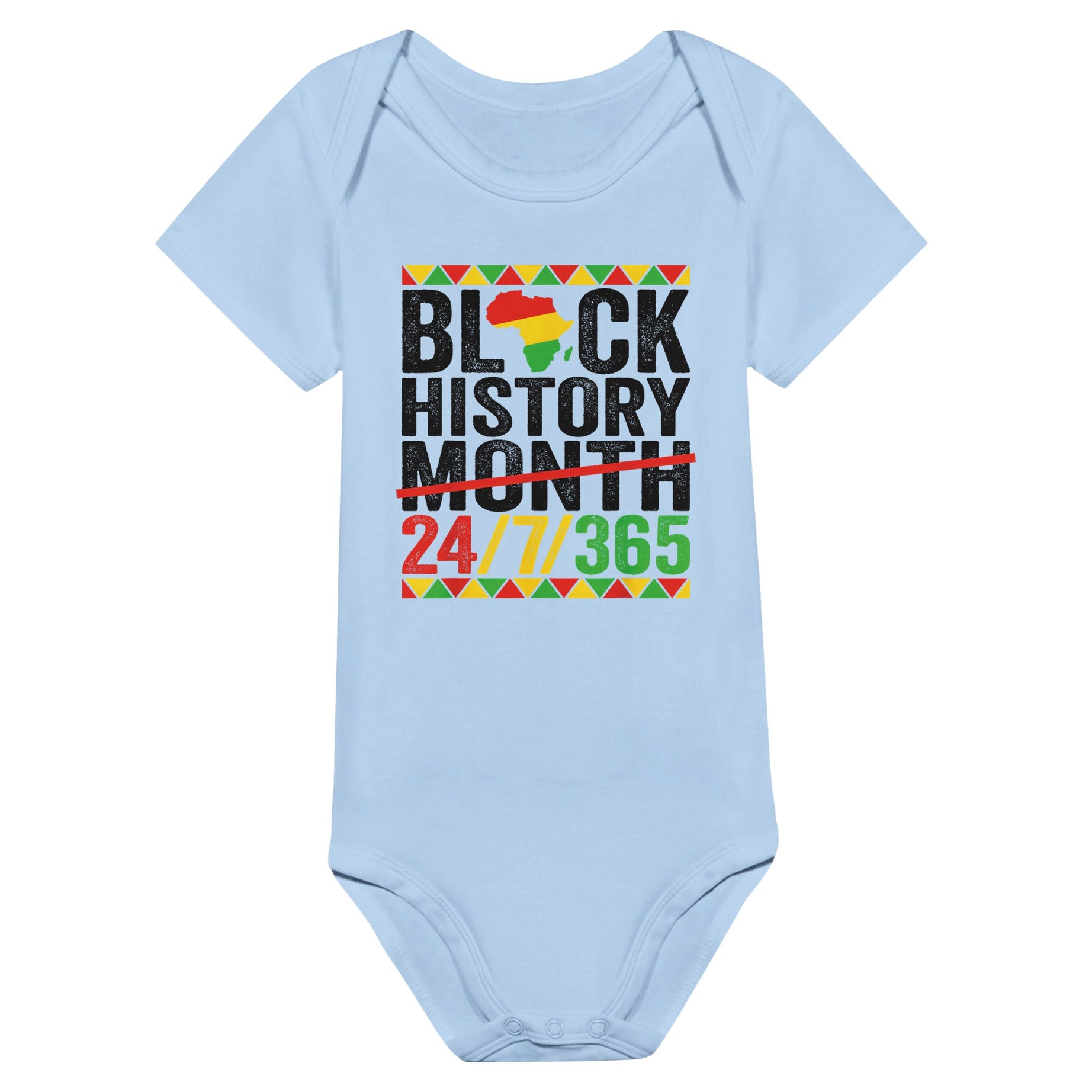 Black History Month 24/7/365 Baby Short Sleeve Bodysuit - Prideful Roots