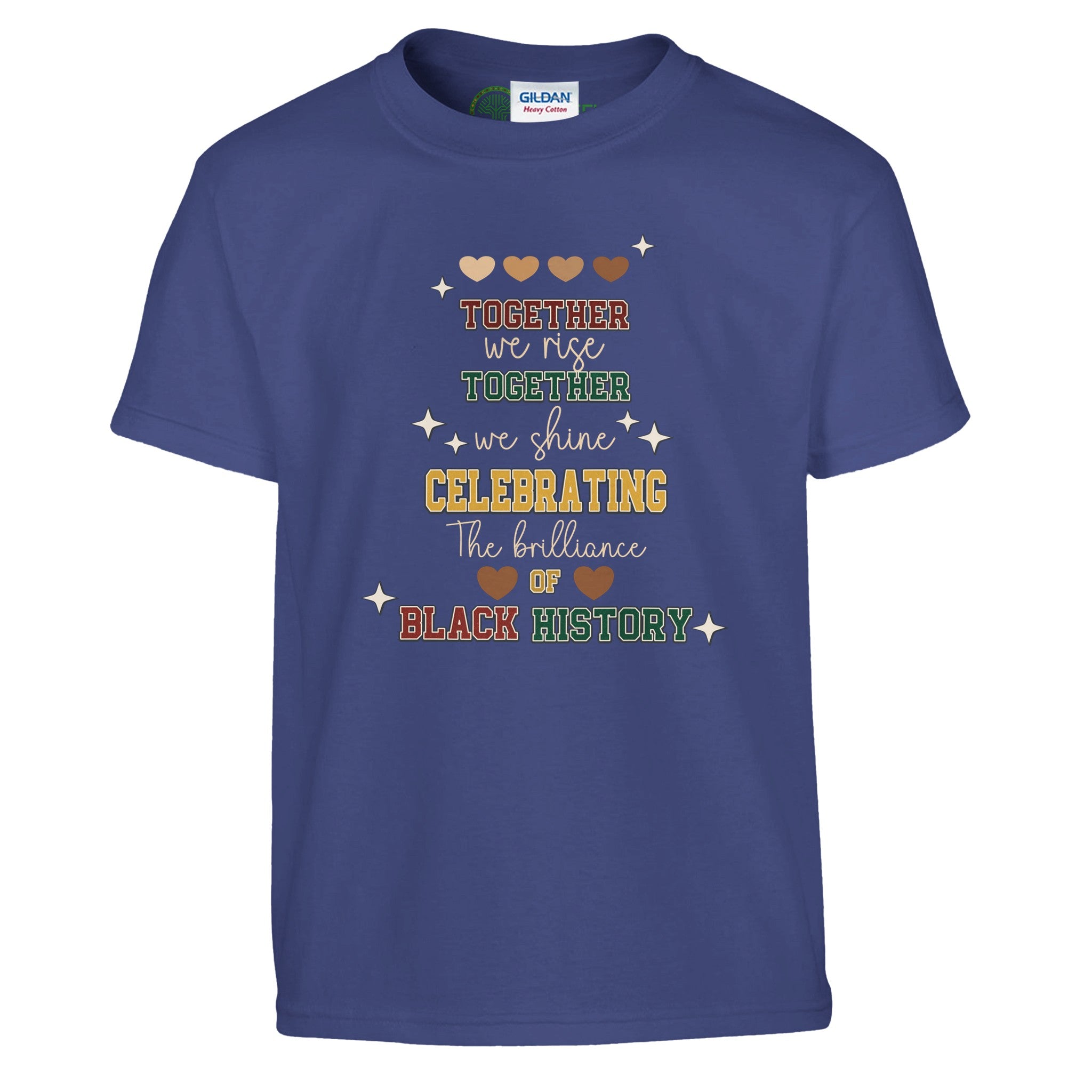 Together We Rise, Celebrating Black History T-shirt For Kids - Prideful Roots