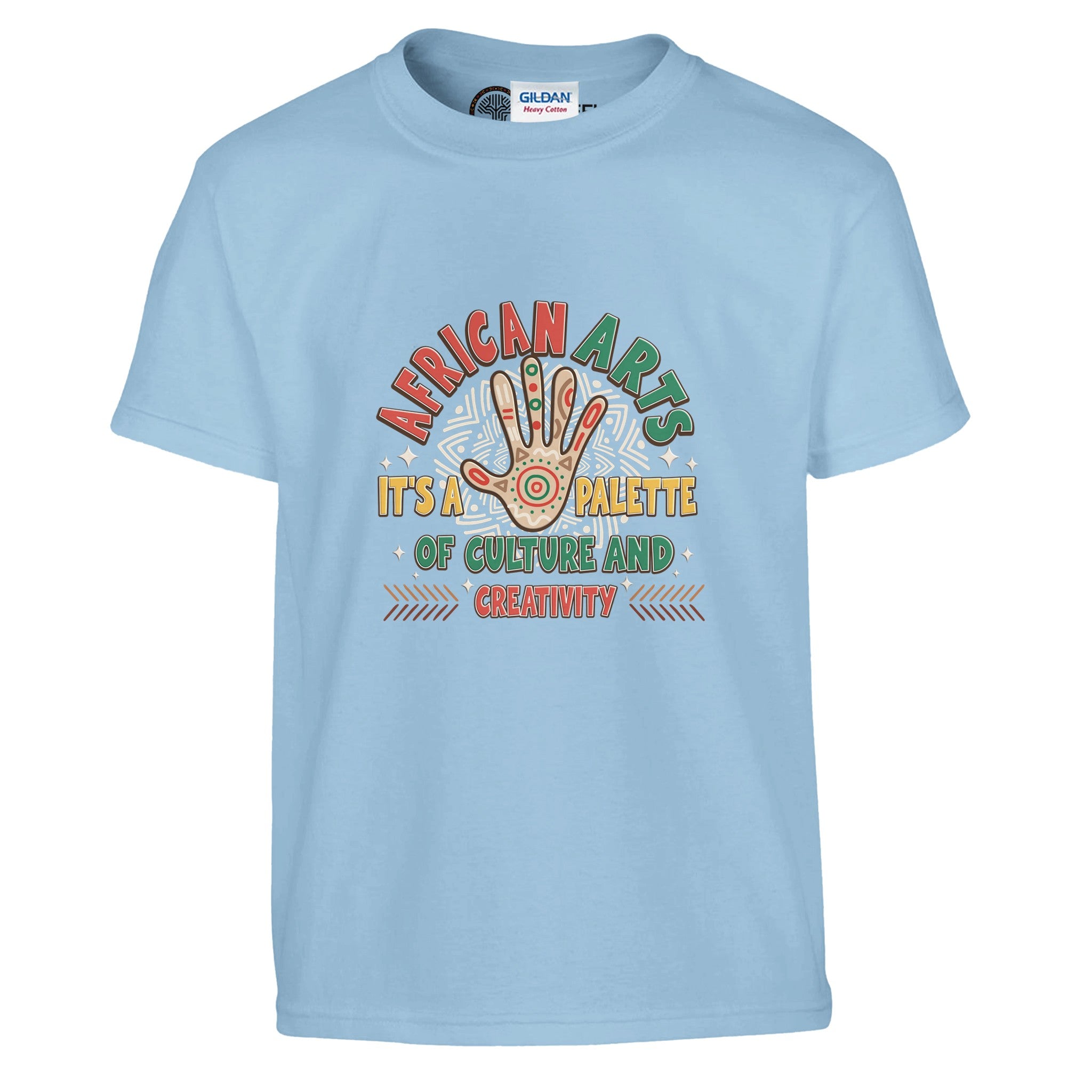 African Arts: Palette of Culture and Creativity T-shirt For Kids - Prideful Roots