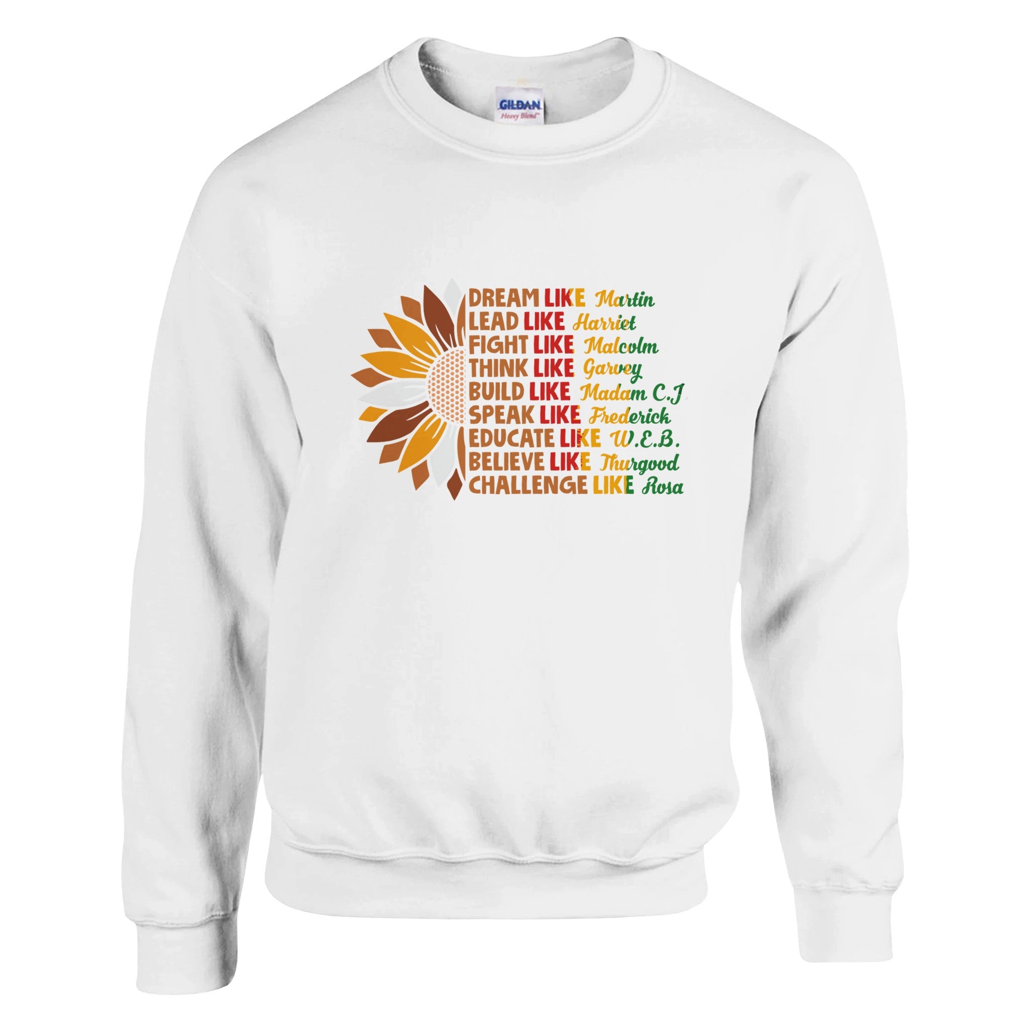 Black History Icons Sunflower Sweatshirt For Men & Women - Prideful Roots