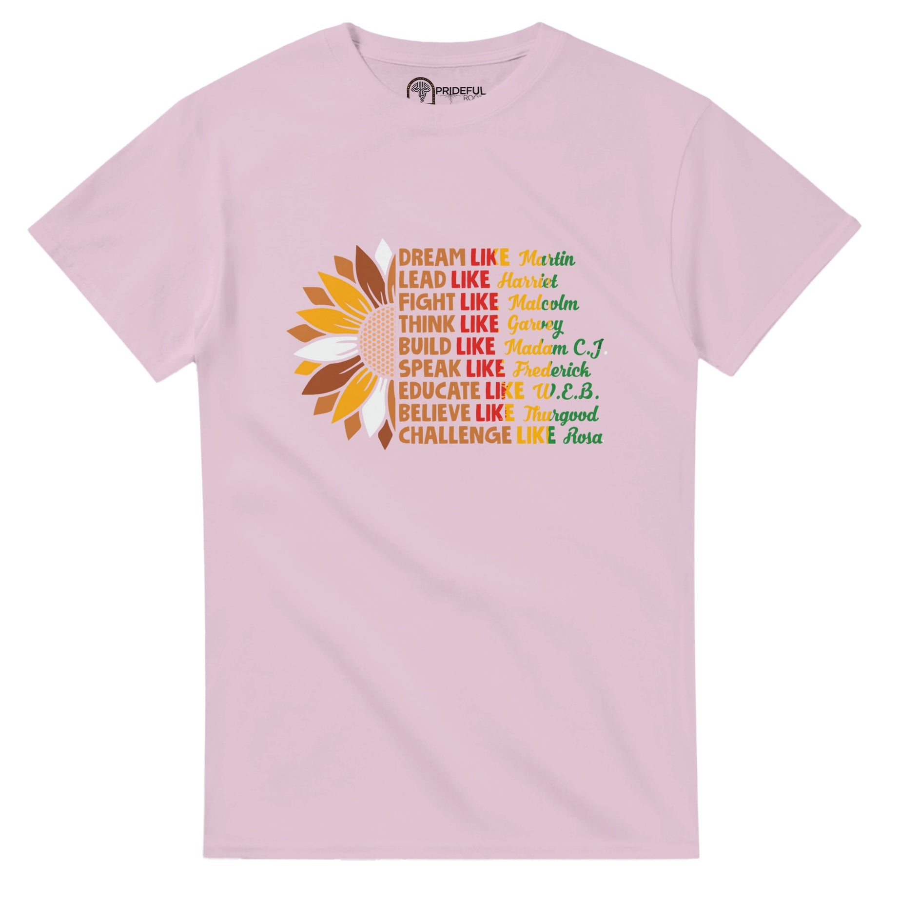Black History Icons Sunflower T-shirt For Men & Women - Prideful Roots