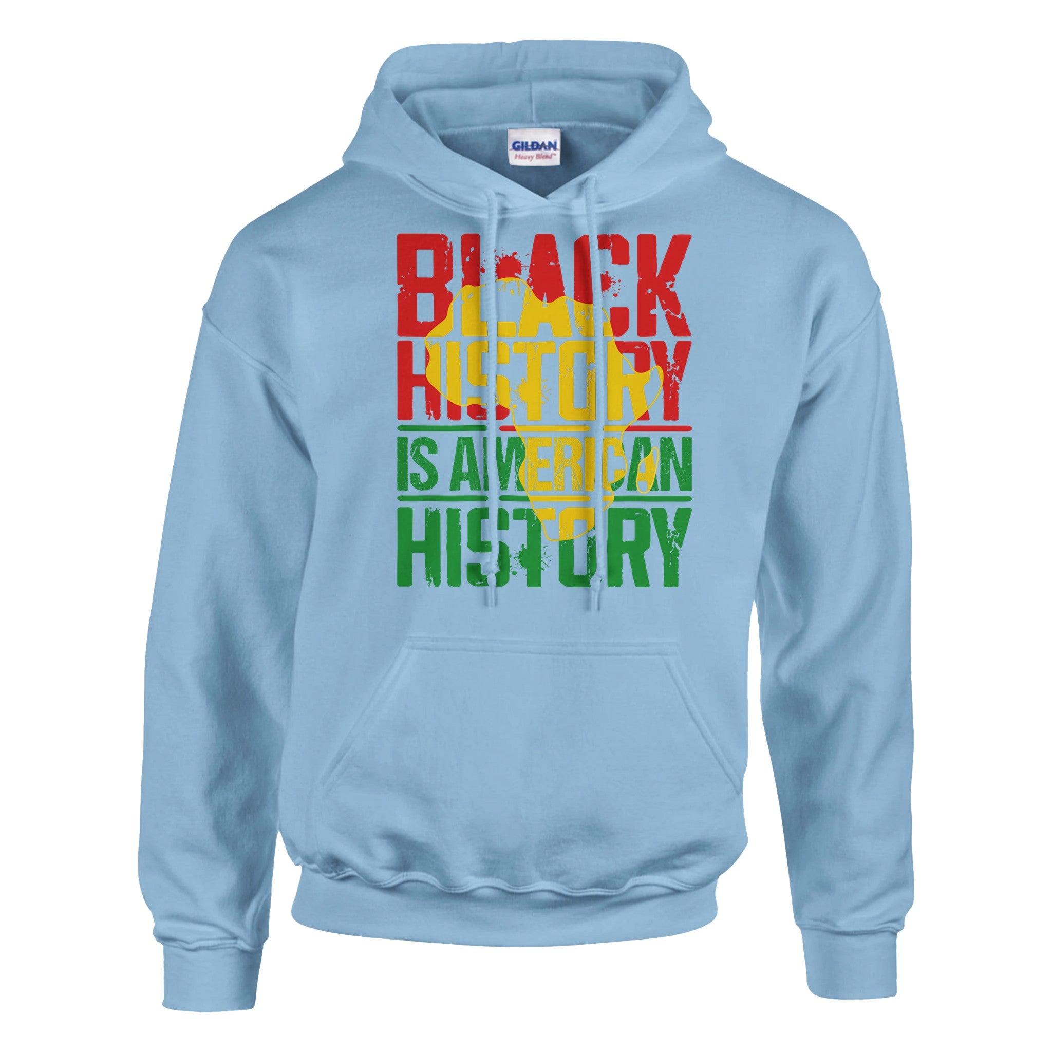 Black History is American History Africa Map Hoodie For Men & Women - Prideful Roots