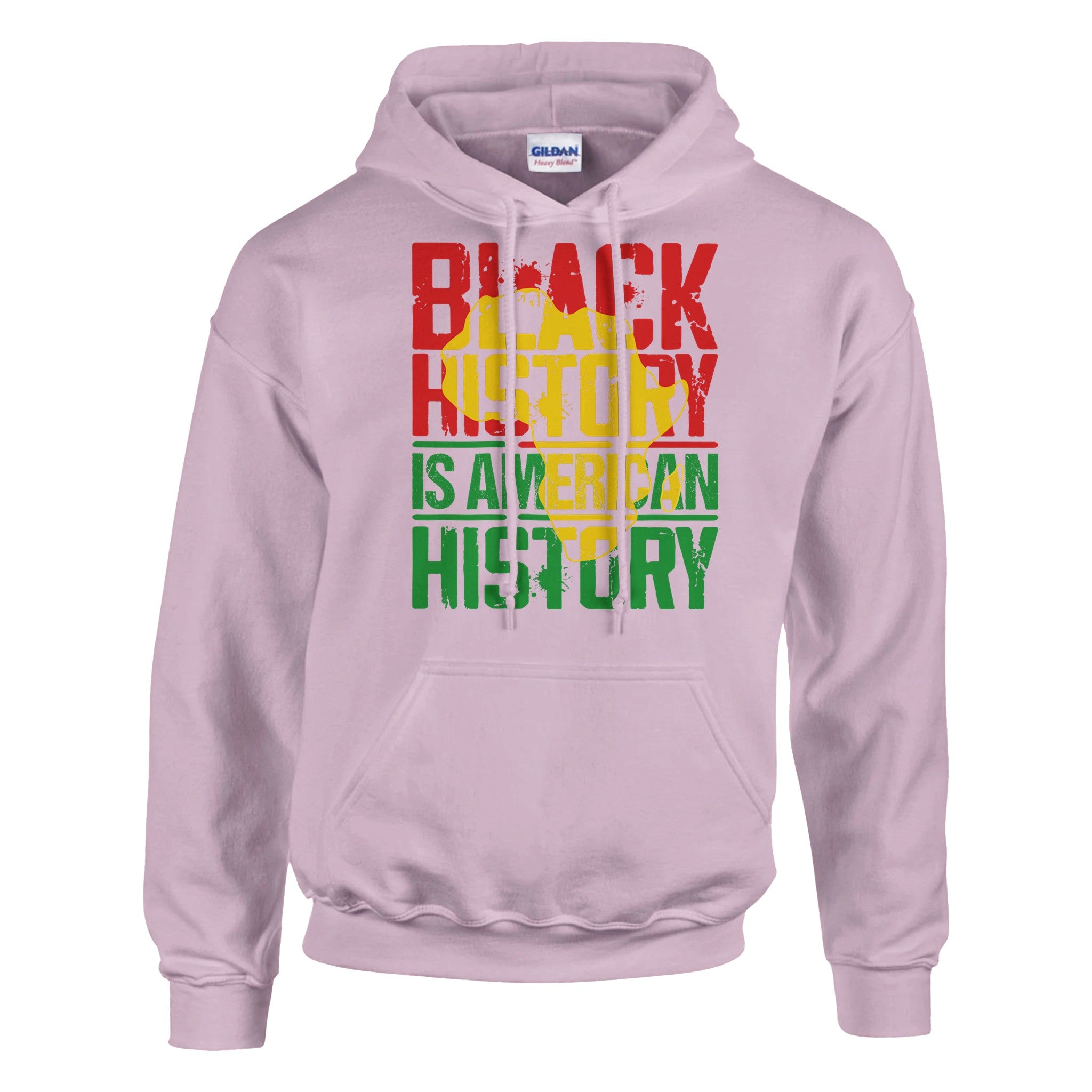 Black History is American History Africa Map Hoodie For Men & Women - Prideful Roots