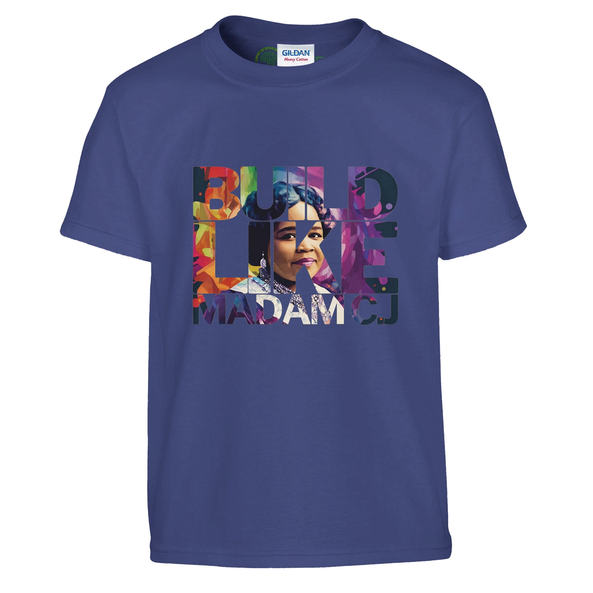 Build Like Madam C.J. | Black History Icon T-shirt For Kids - Prideful Roots