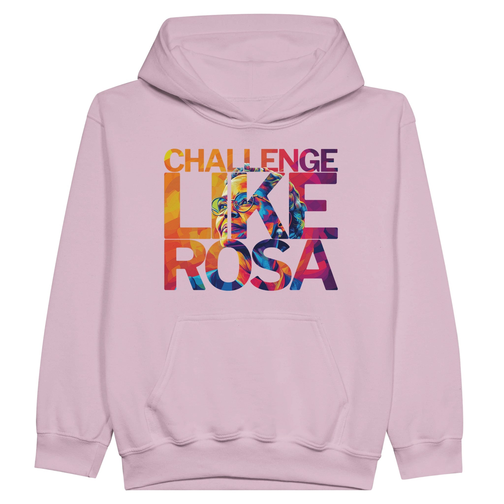 Challenge Like Rosa | Black History Icon Hoodie For Kids - Prideful Roots