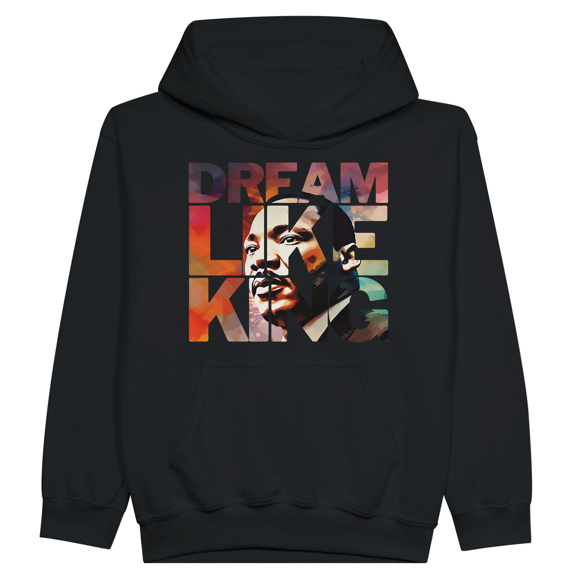 Dream Like King | Black History Icon Hoodie For Kids - Prideful Roots