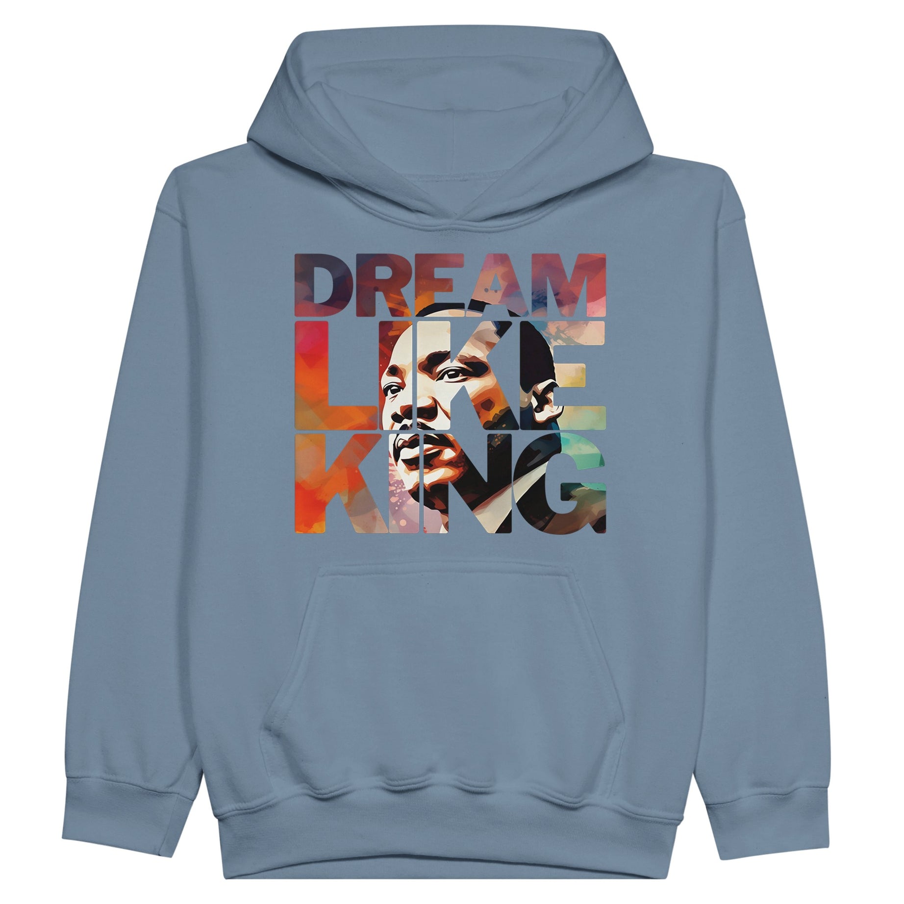 Dream Like King | Black History Icon Hoodie For Kids - Prideful Roots