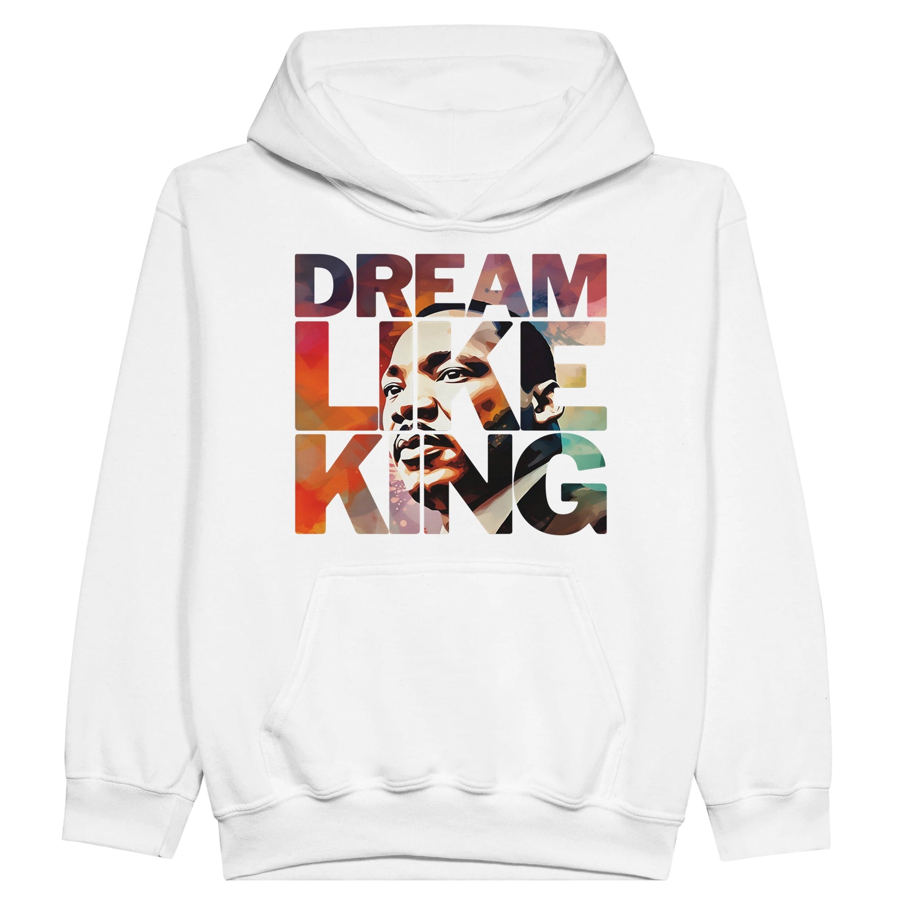 Dream Like King | Black History Icon Hoodie For Kids - Prideful Roots