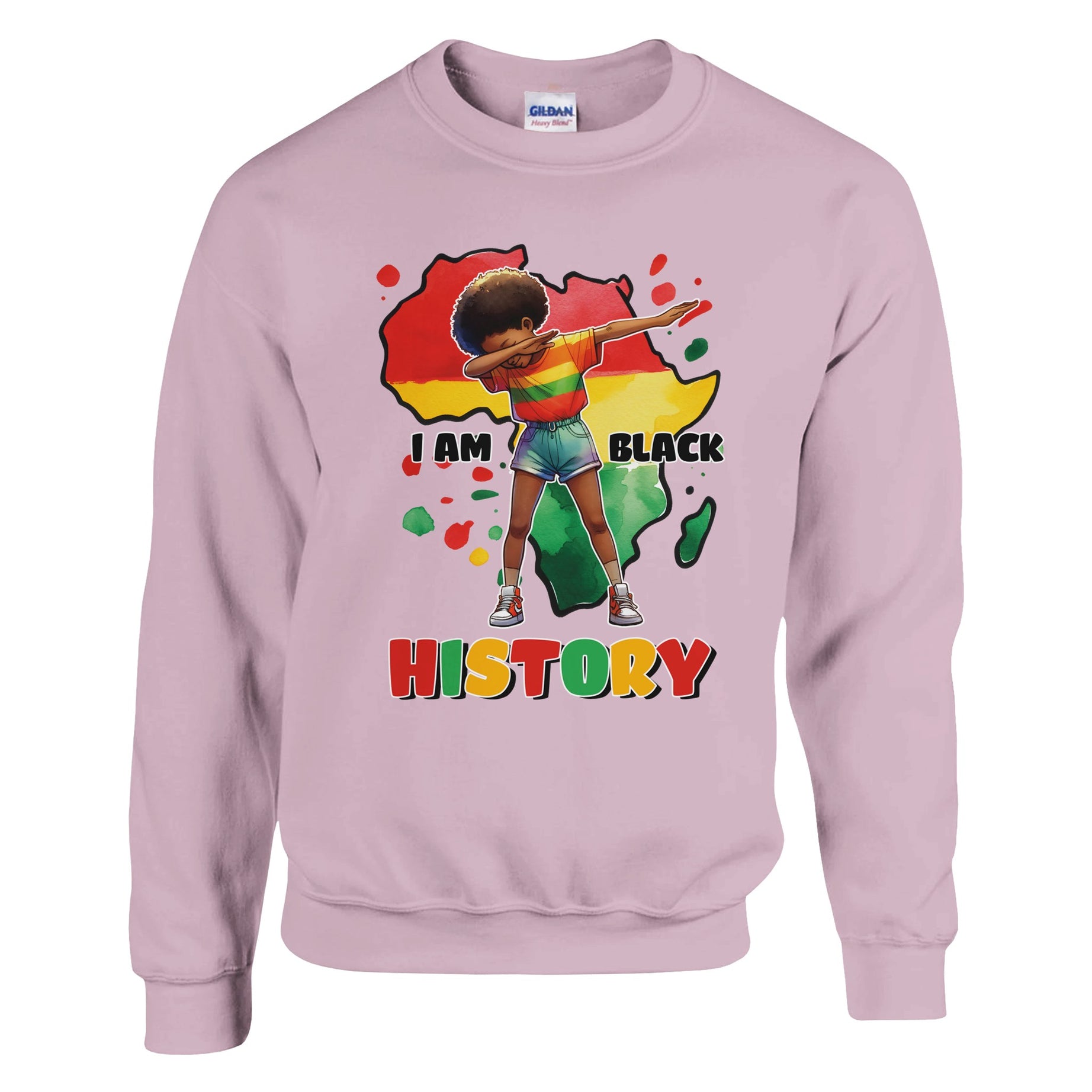 I Am Black History Afro Girl Sweatshirt For Men & Women - Prideful Roots