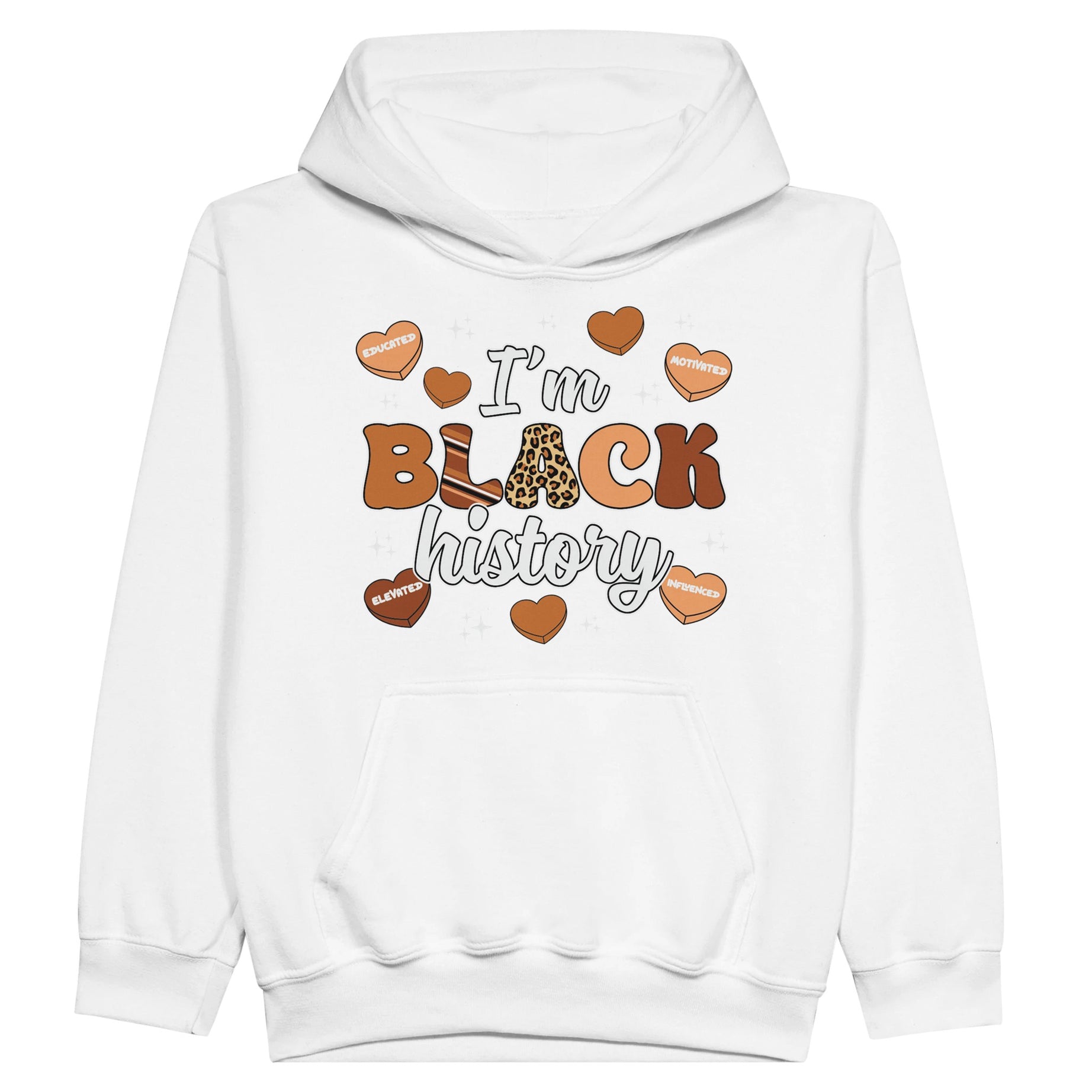 I'm Black History Chocolate Hoodie For Kids - Prideful Roots