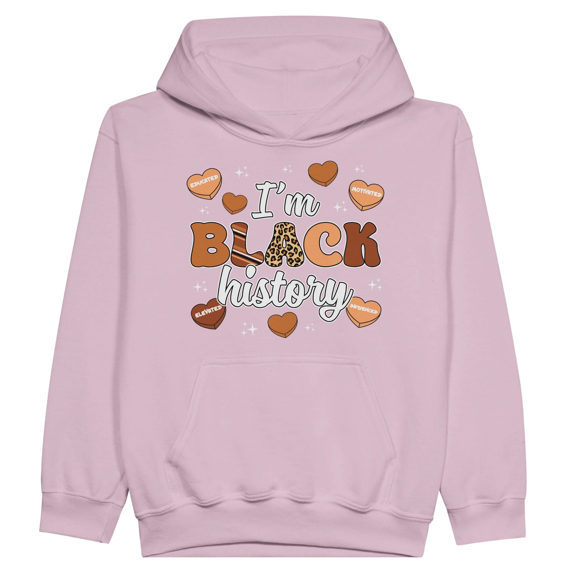 I'm Black History Chocolate Hoodie For Kids - Prideful Roots