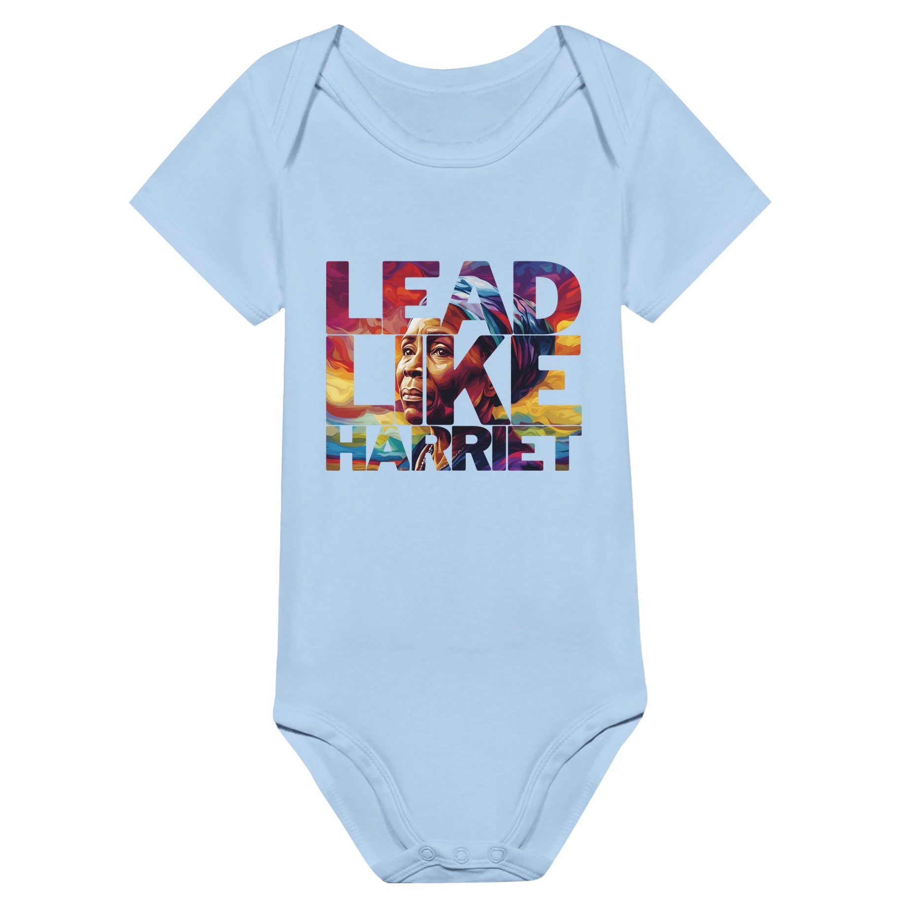 Lead Like Harriet | Black History Icon Baby Short Sleeve Bodysuit - Prideful Roots