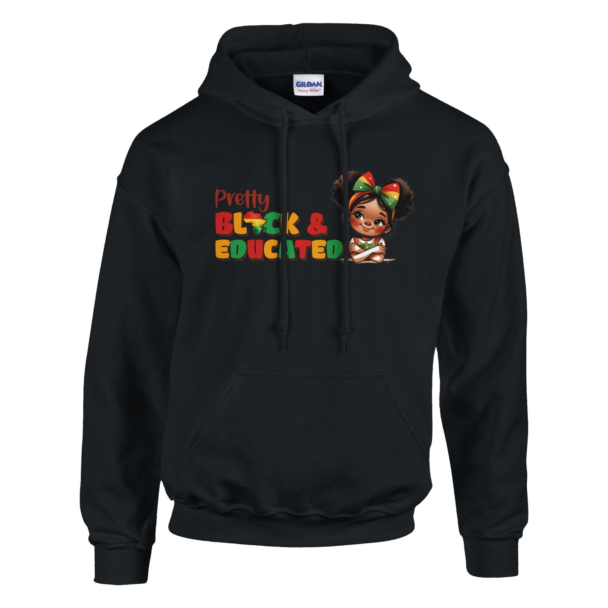 Pretty Black And Educated Hoodie For Men & Women - Prideful Roots