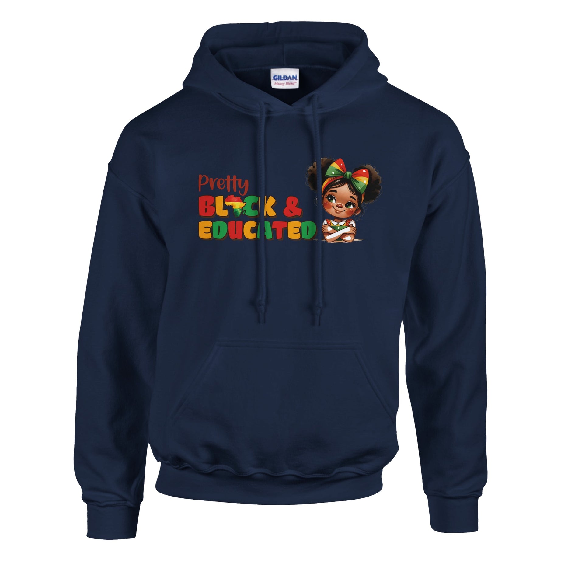 Pretty Black And Educated Hoodie For Men & Women - Prideful Roots