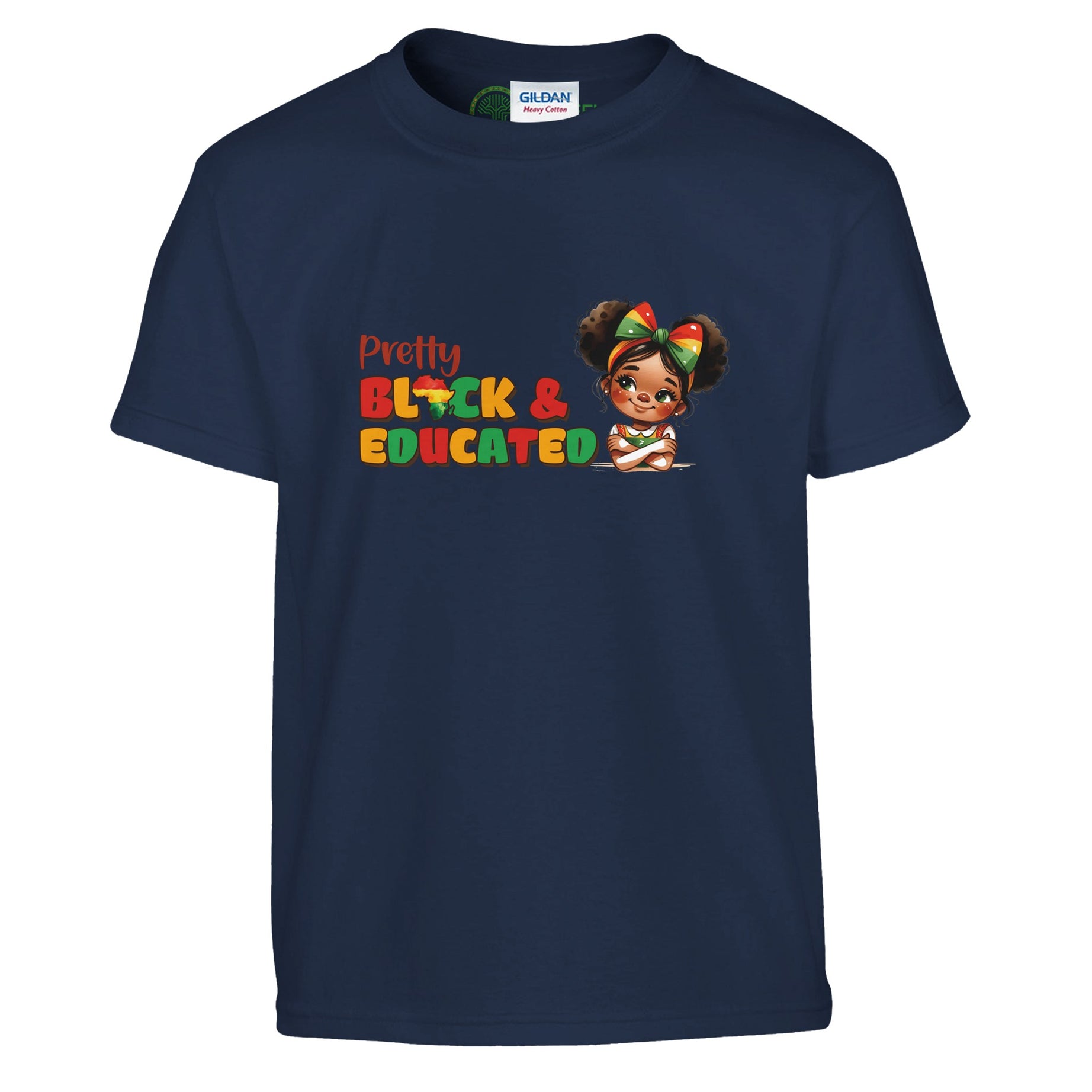 Pretty Black And Educated T-shirt For Kids - Prideful Roots
