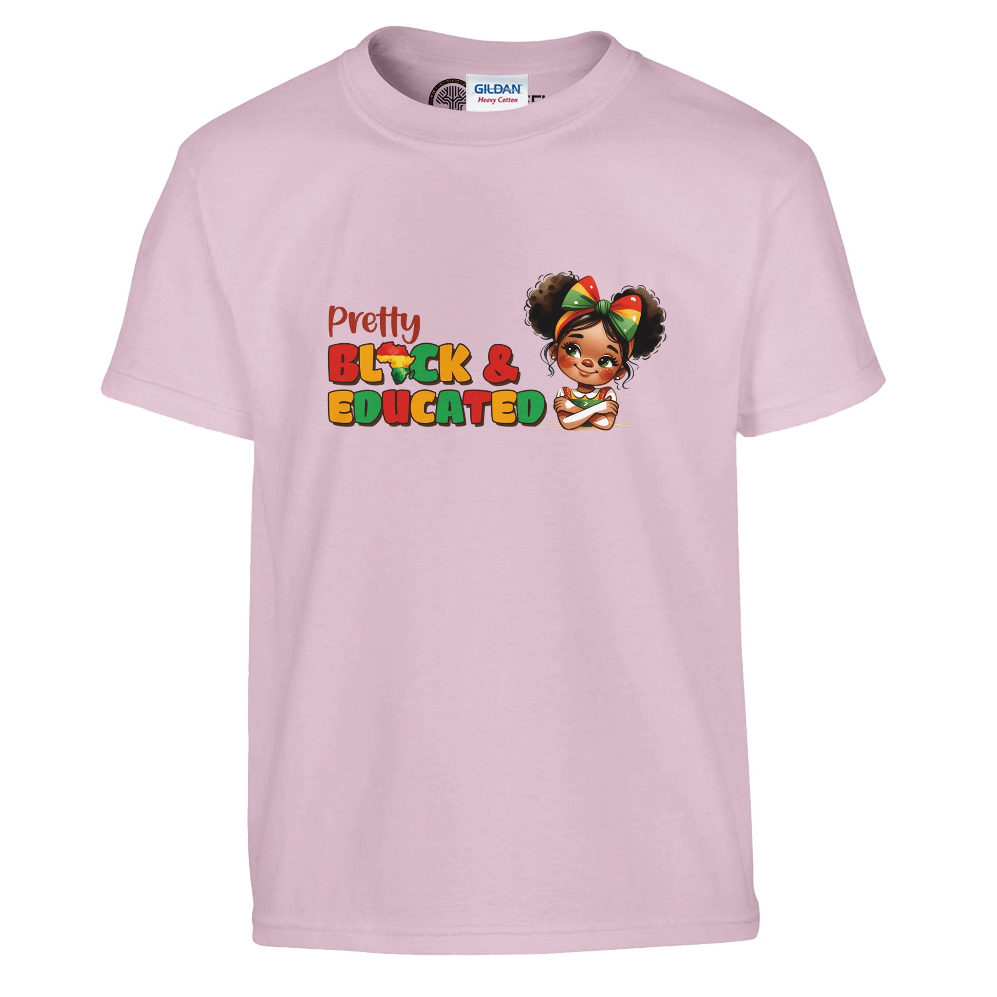 Pretty Black And Educated T-shirt For Kids - Prideful Roots