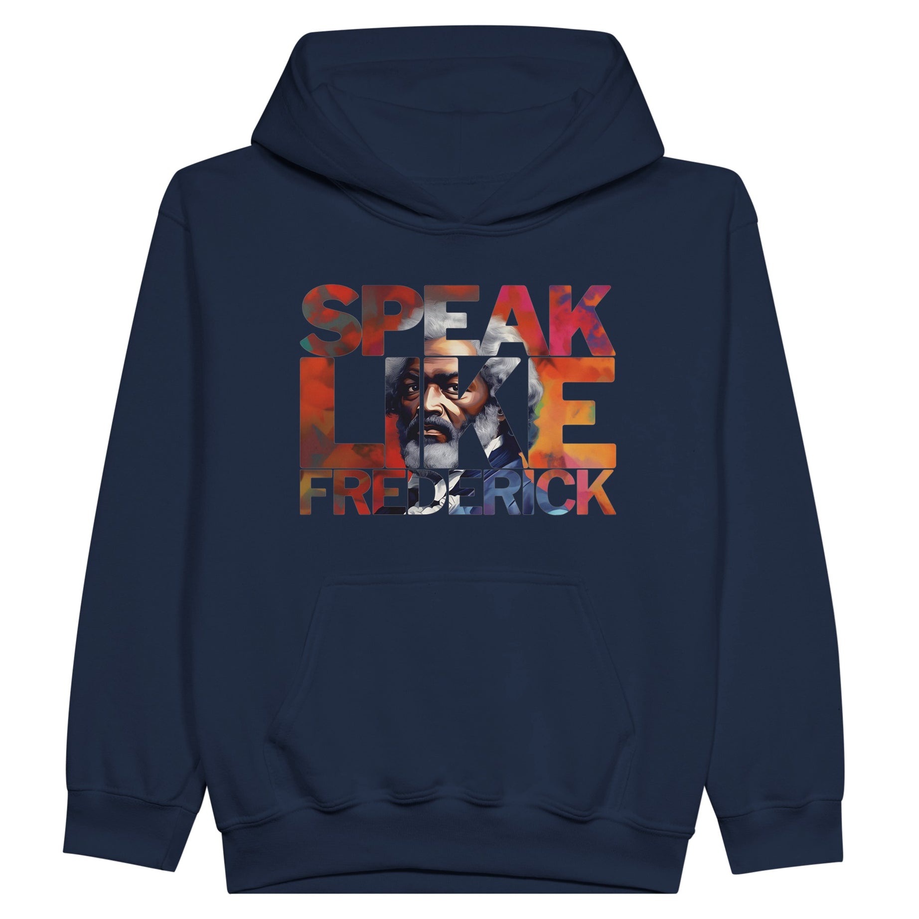 Speak Like Frederick | Black History Icon Hoodie For Kids - Prideful Roots