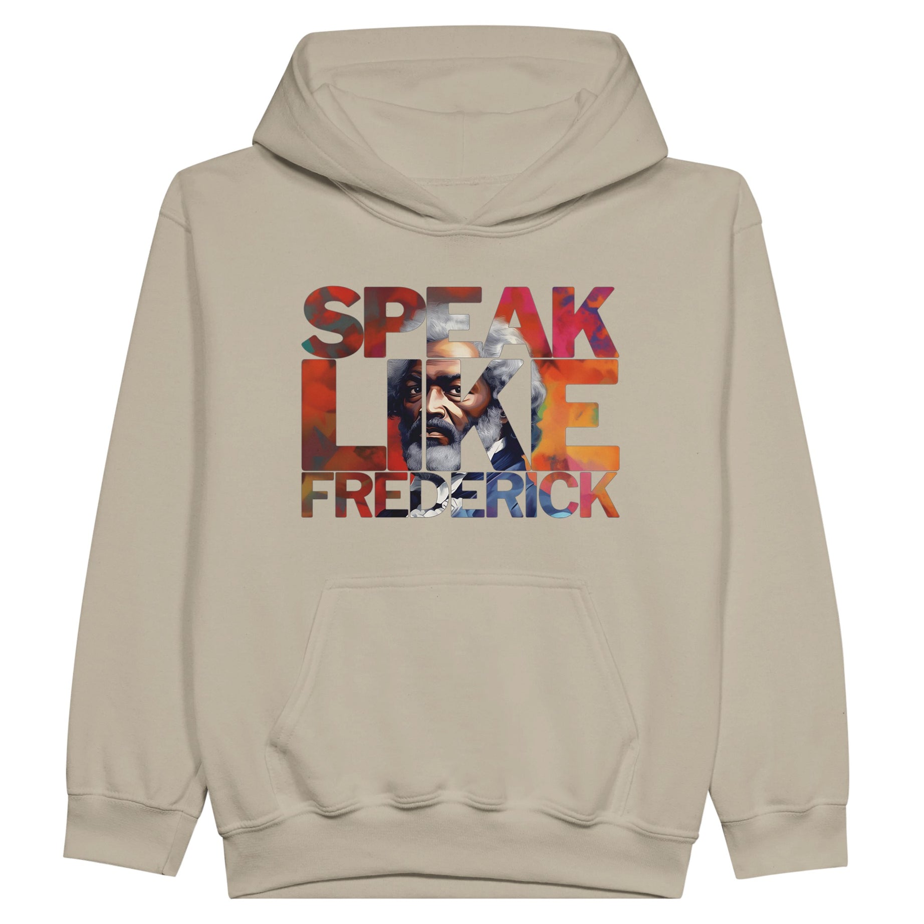 Speak Like Frederick | Black History Icon Hoodie For Kids - Prideful Roots