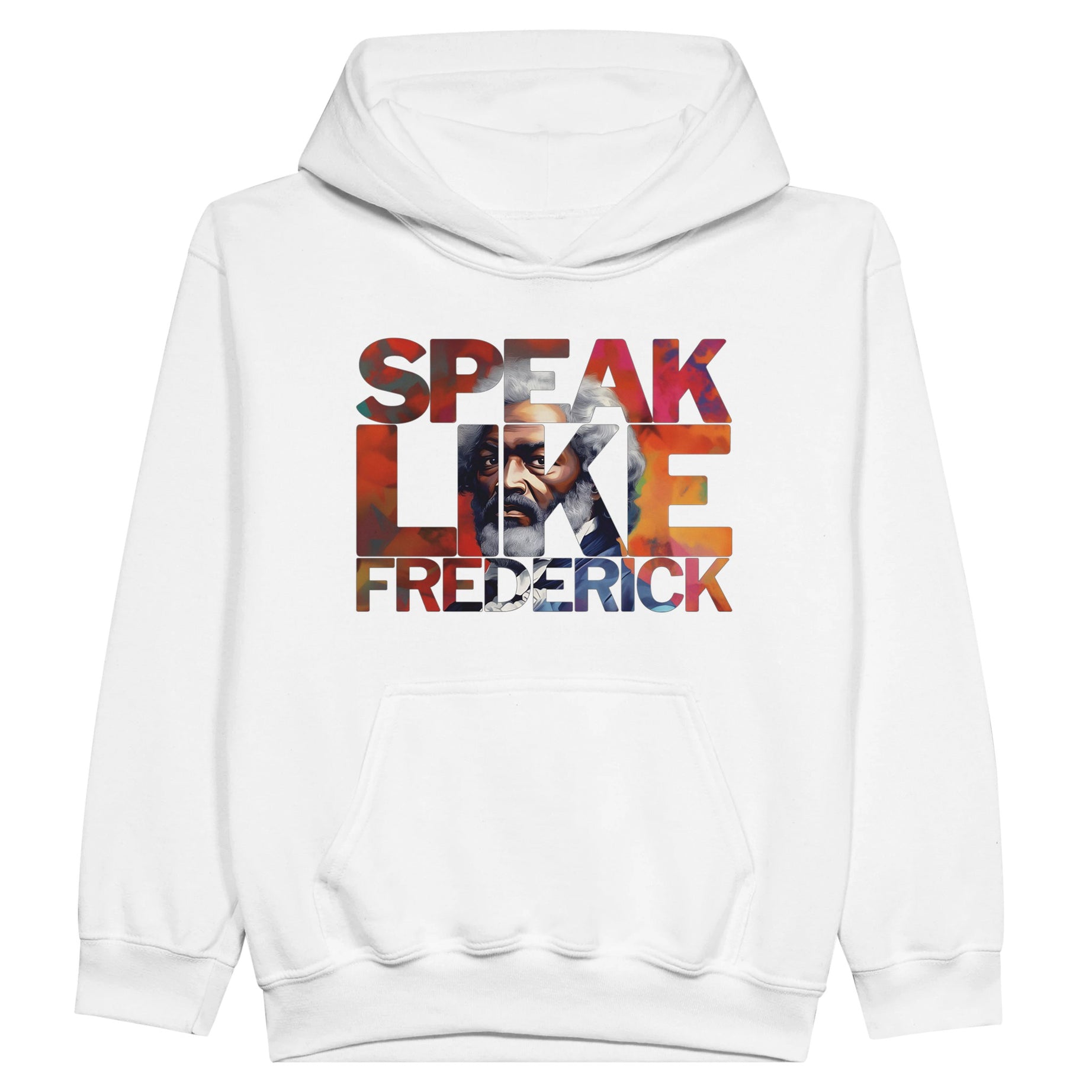 Speak Like Frederick | Black History Icon Hoodie For Kids - Prideful Roots