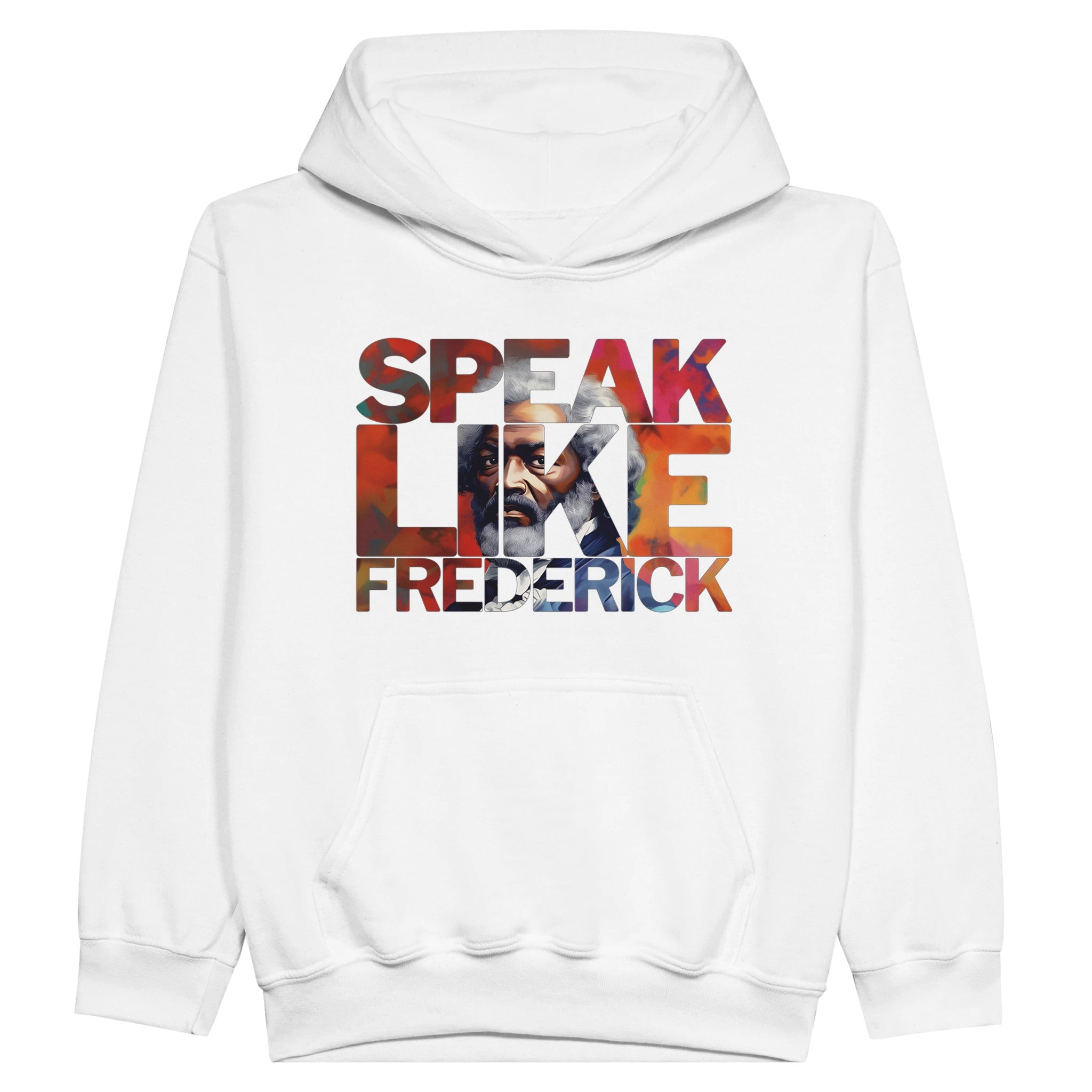 Speak Like Frederick | Black History Icon Hoodie For Kids - Prideful Roots