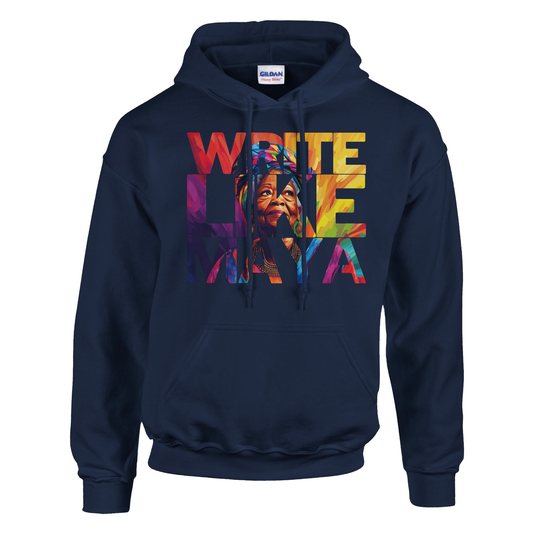 Write Like Maya | Black History Icon Hoodie For Men & Women - Prideful Roots