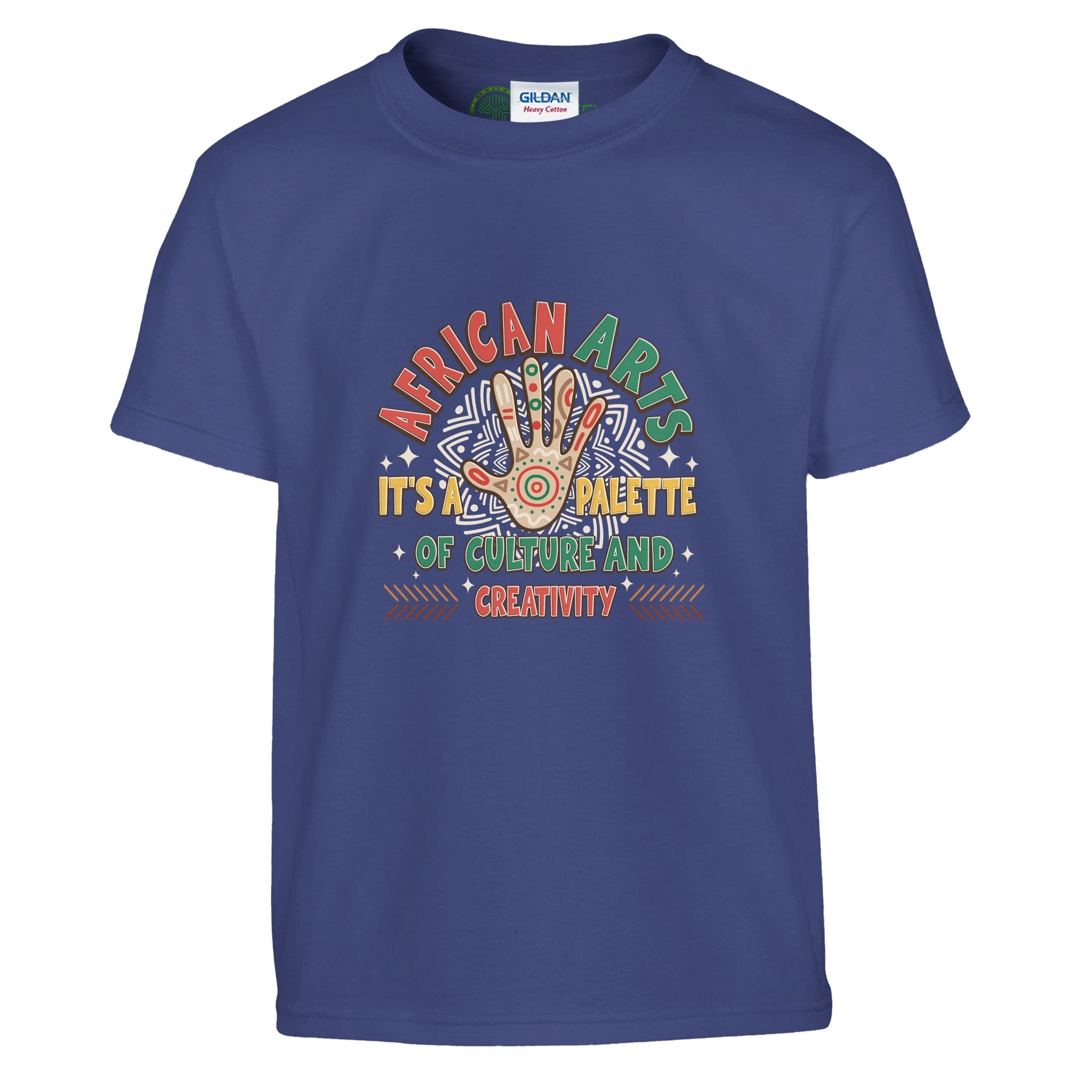 African Arts: Palette of Culture and Creativity T-shirt For Kids - Prideful Roots