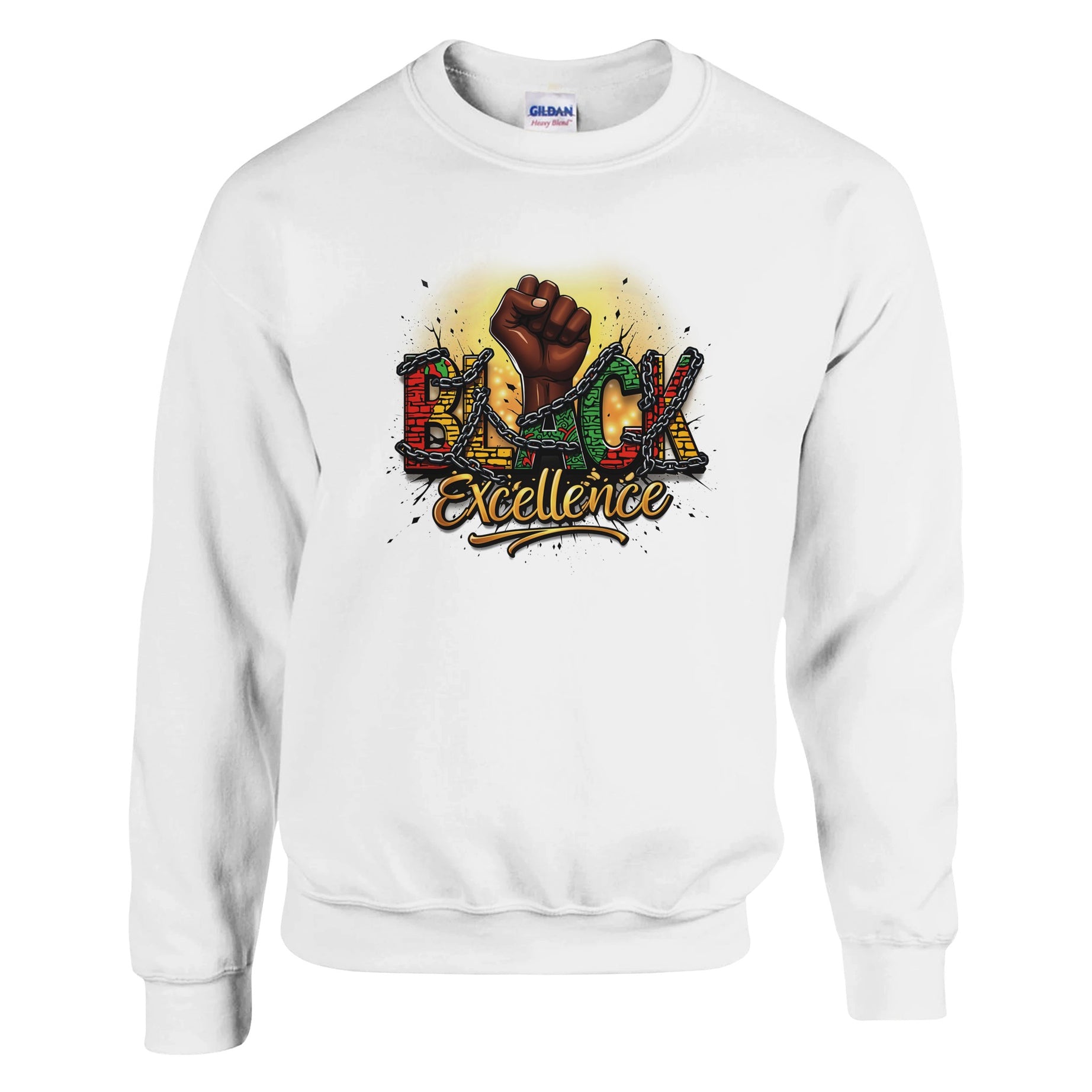 Black Excellence: Breaking Chains | Black History Month Sweatshirt For Men & Women - Prideful Roots