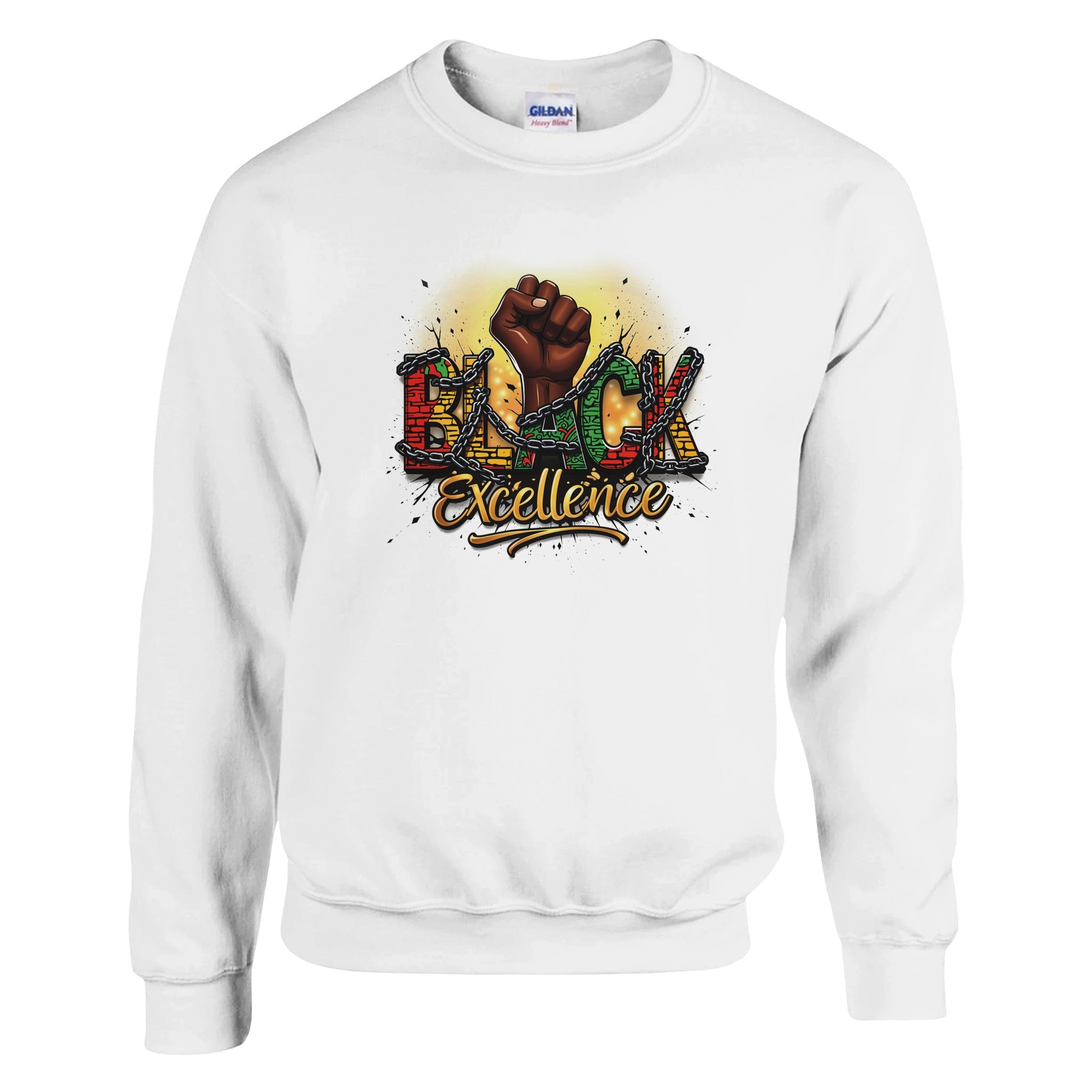 Black Excellence: Breaking Chains | Black History Month Sweatshirt For Men & Women - Prideful Roots
