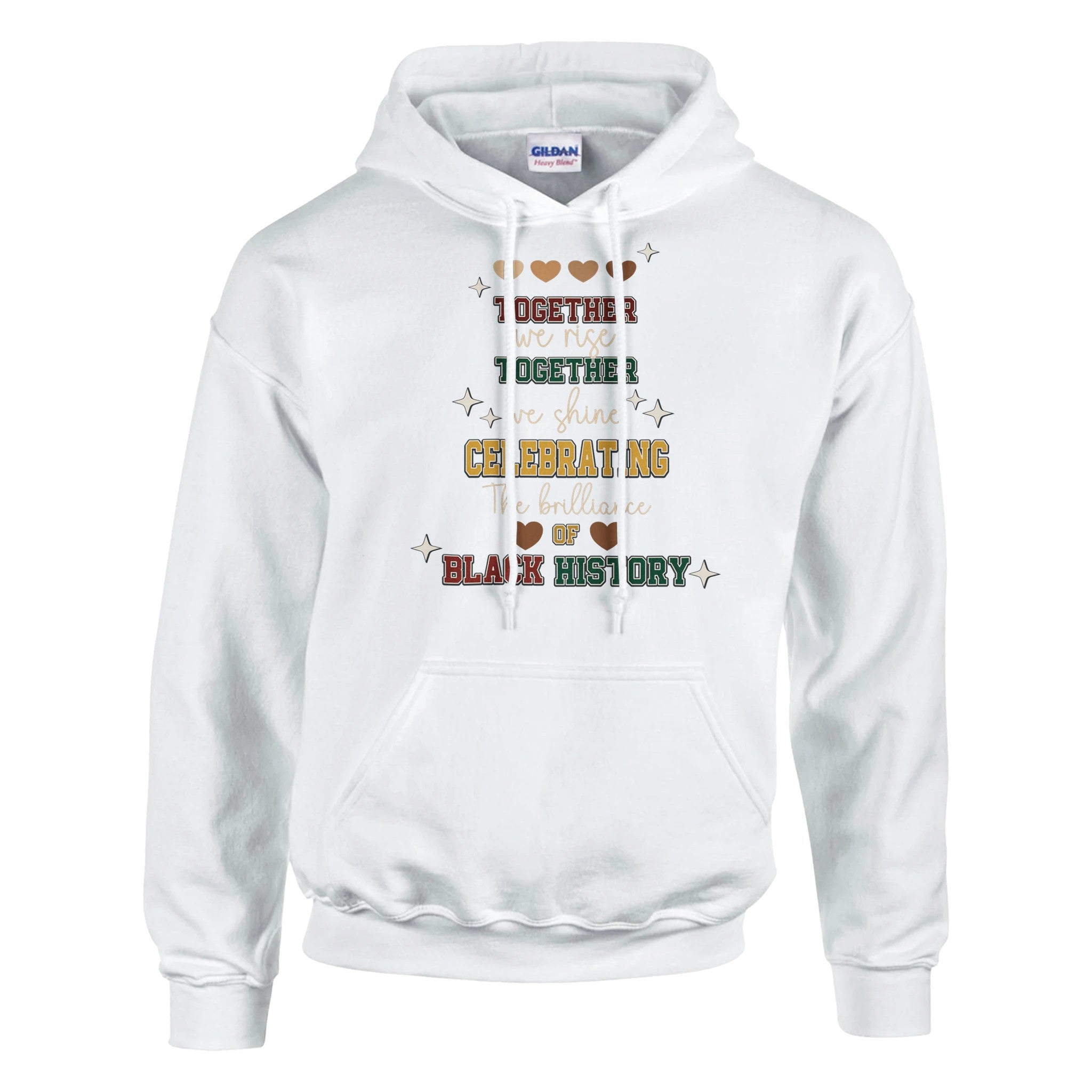 Together We Rise, Celebrating Black History Hoodie For Men & Women - Prideful Roots