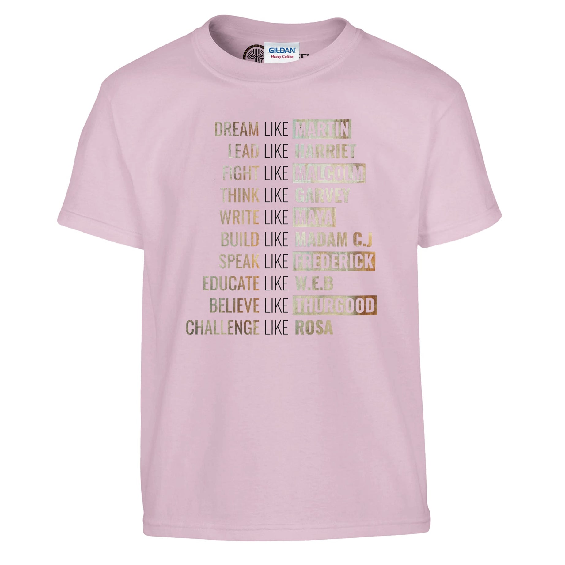 Legacy of Leaders: Dream, Lead, Inspire | Black History Icon T-shirt For Kids - Prideful Roots