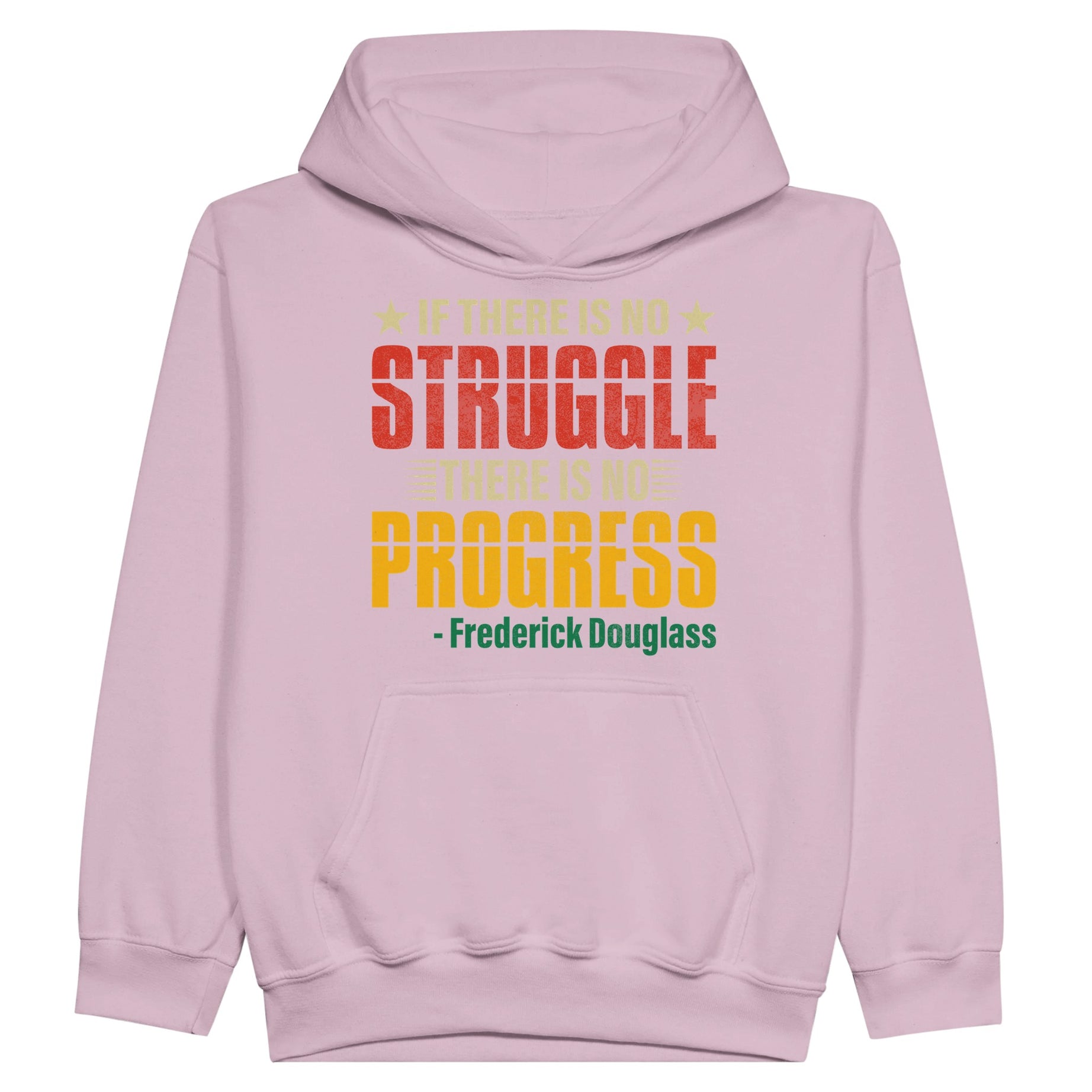 No Struggle No Progress Frederick Douglass Hoodie For Kids - Prideful Roots