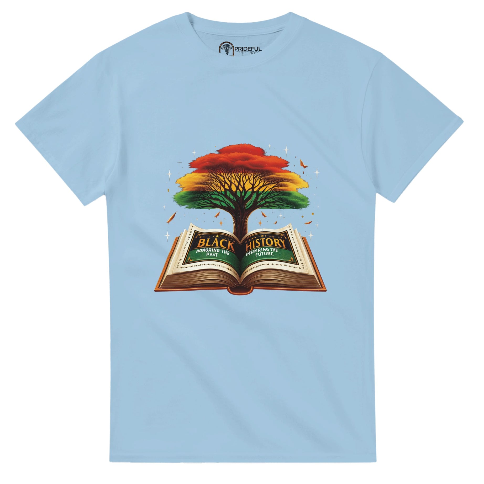 Black History Book & Tree T-shirt For Men & Women - Prideful Roots