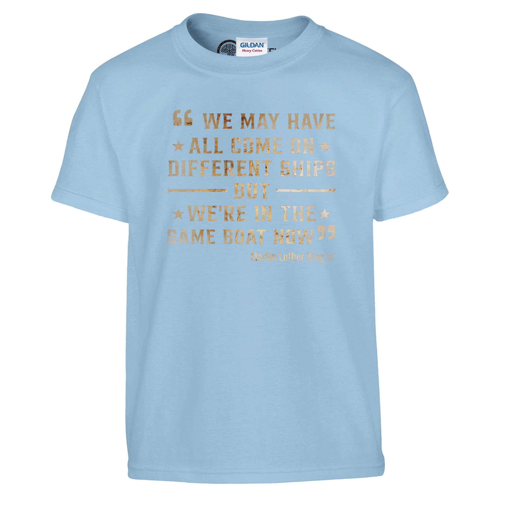 United We Sail: MLK's Message T-shirt For Kids - Prideful Roots