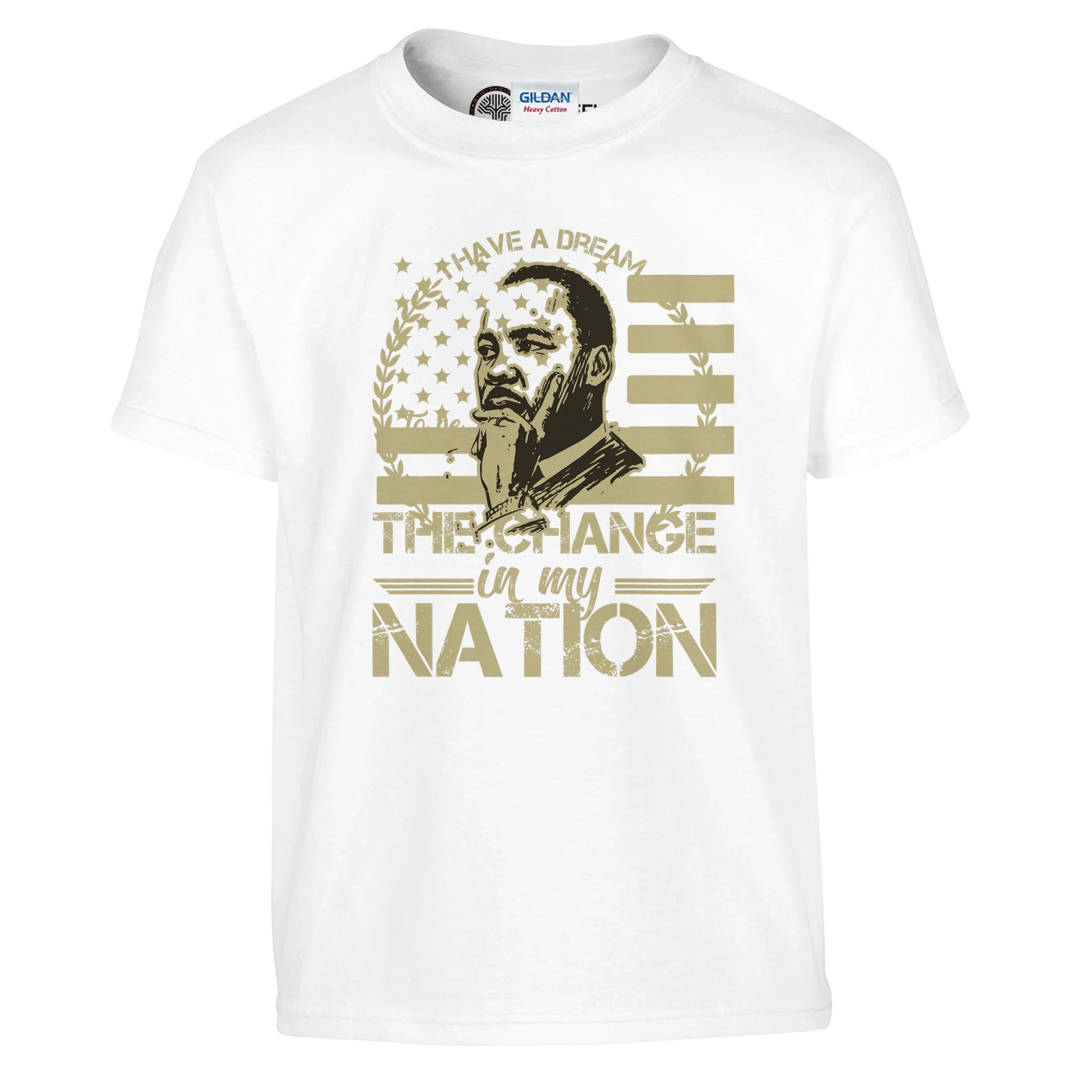 Be the Change Martin Luther King Jr. T-shirt For Kids - Prideful Roots