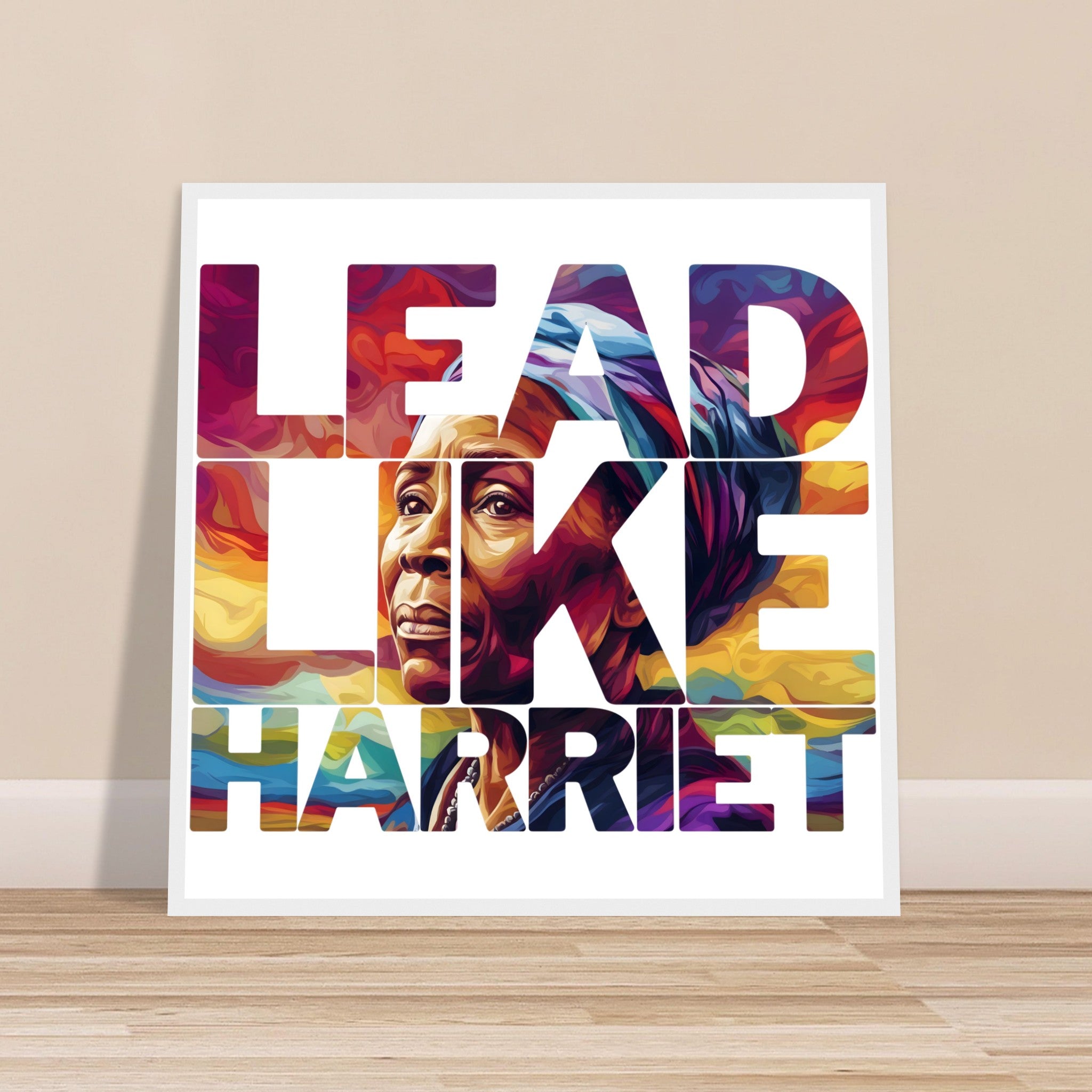 Lead Like Harriet | Black History Wall Art – Framed, Unframed, or Magnetic Hanger - Prideful Roots