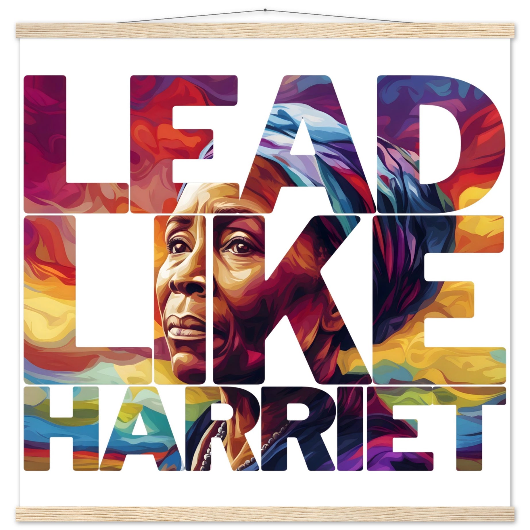 Lead Like Harriet | Black History Wall Art – Framed, Unframed, or Magnetic Hanger - Prideful Roots