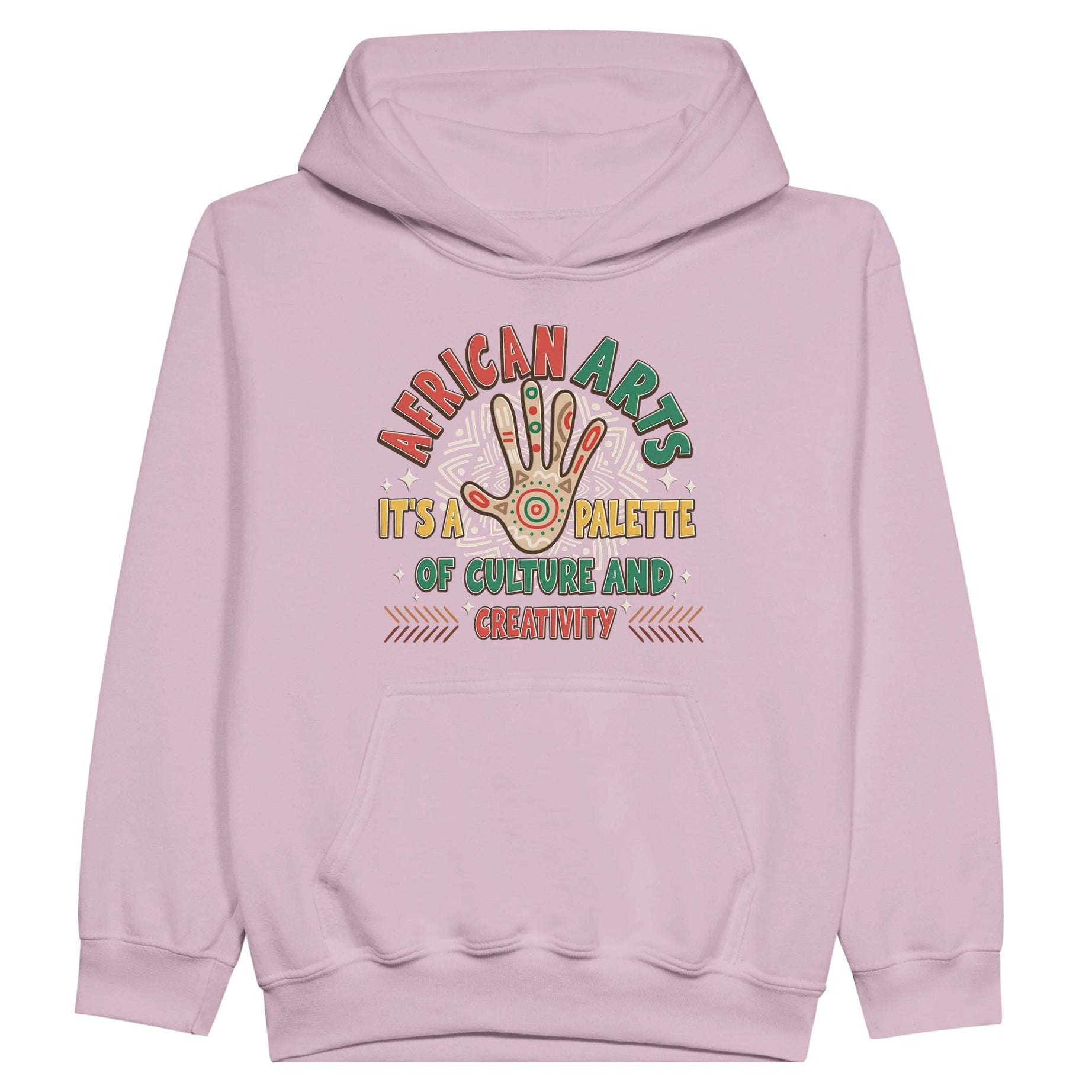 African Arts: Palette of Culture and Creativity Hoodie For Kids - Prideful Roots