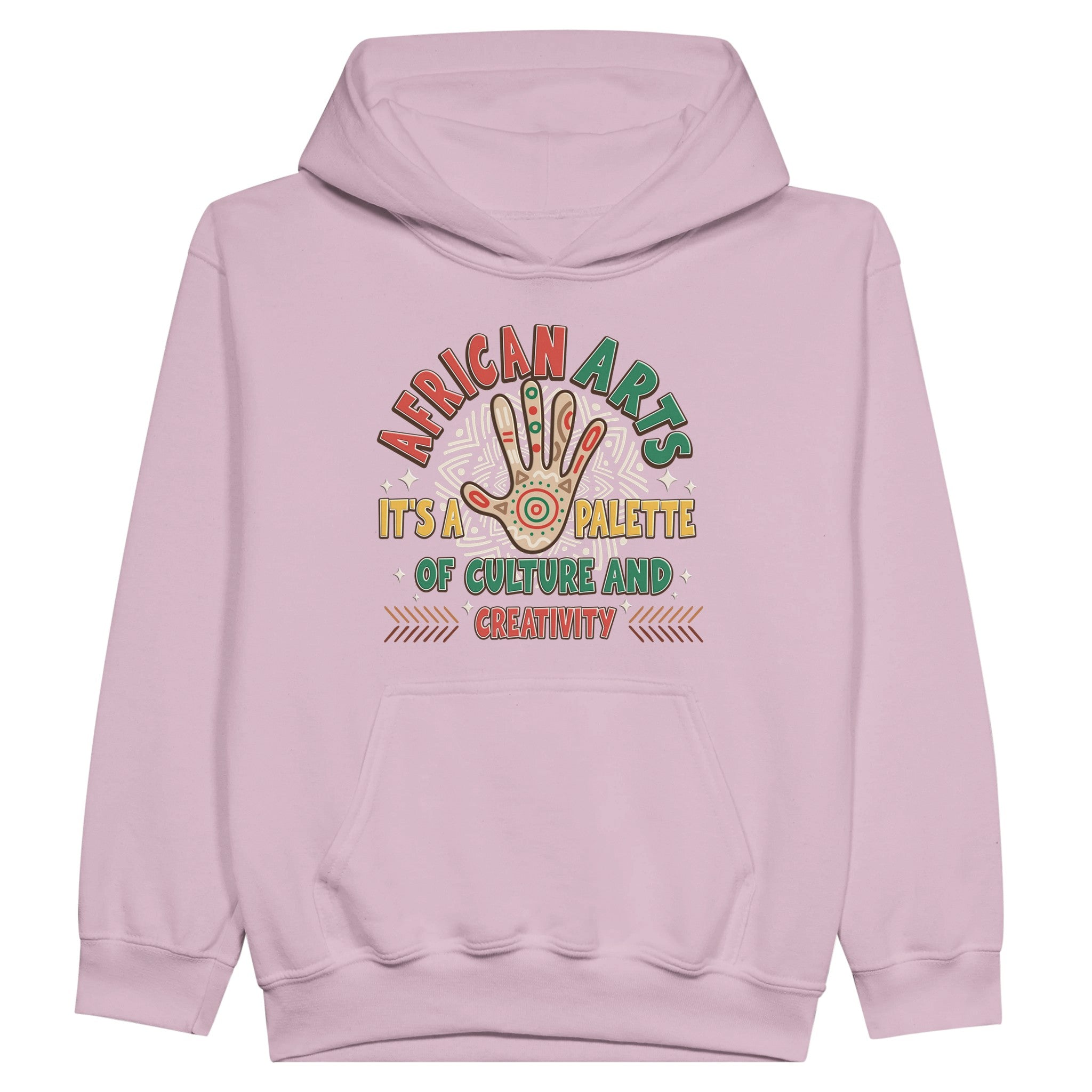African Arts: Palette of Culture and Creativity Hoodie For Kids - Prideful Roots