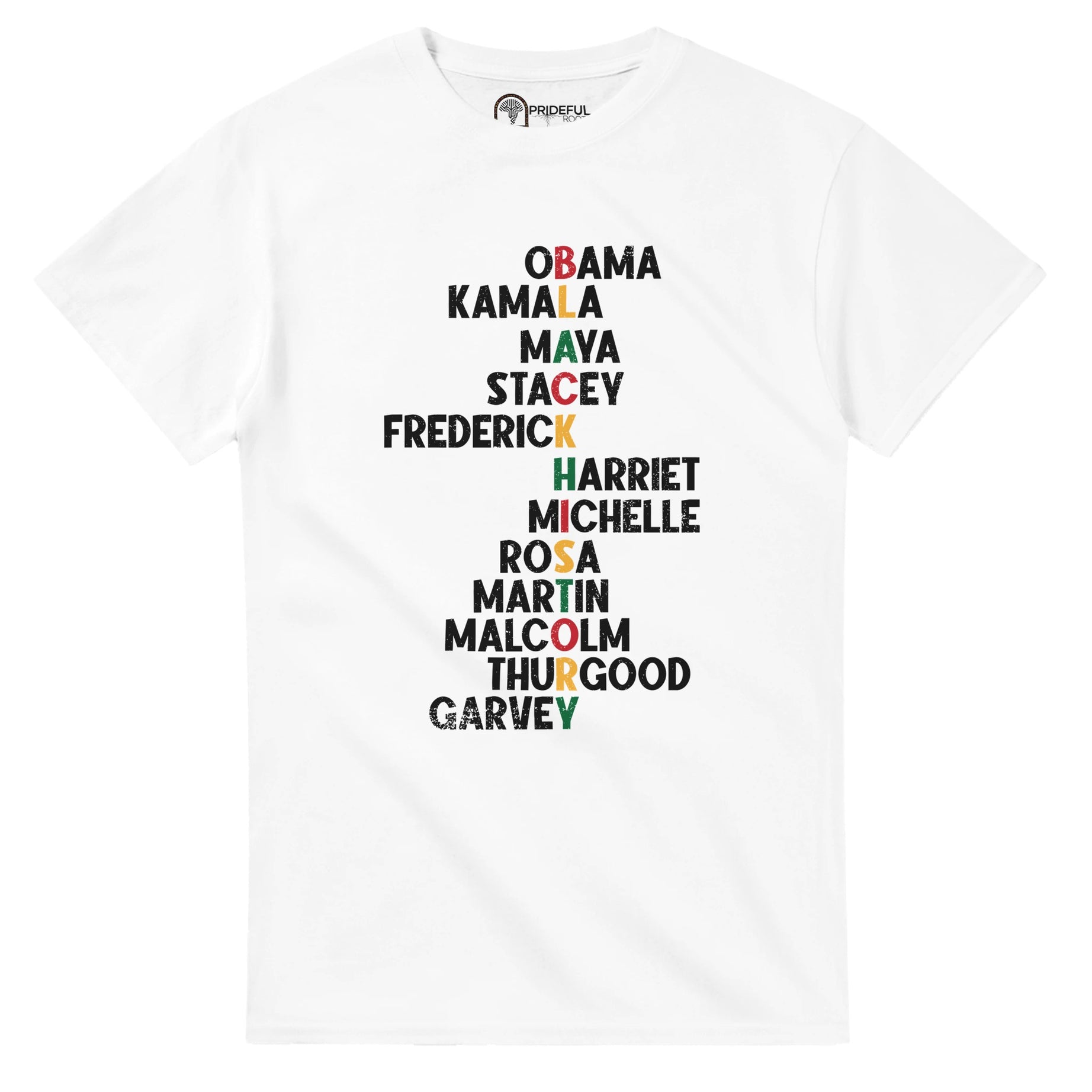 Black History Icons - Obama Kamala Maya Stacey T-shirt For Men & Women - Prideful Roots