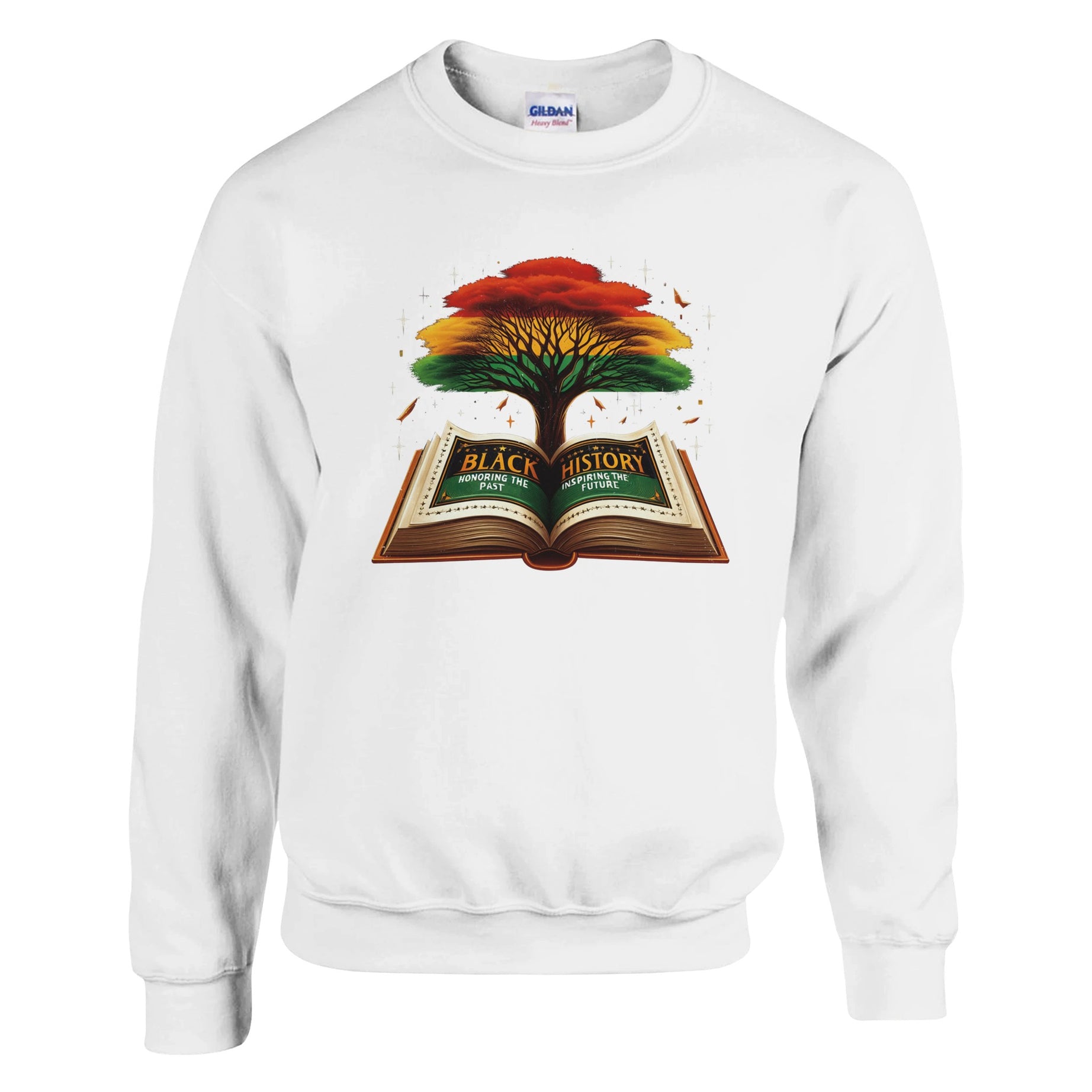 Black History Book & Tree Sweatshirt For Men & Women - Prideful Roots