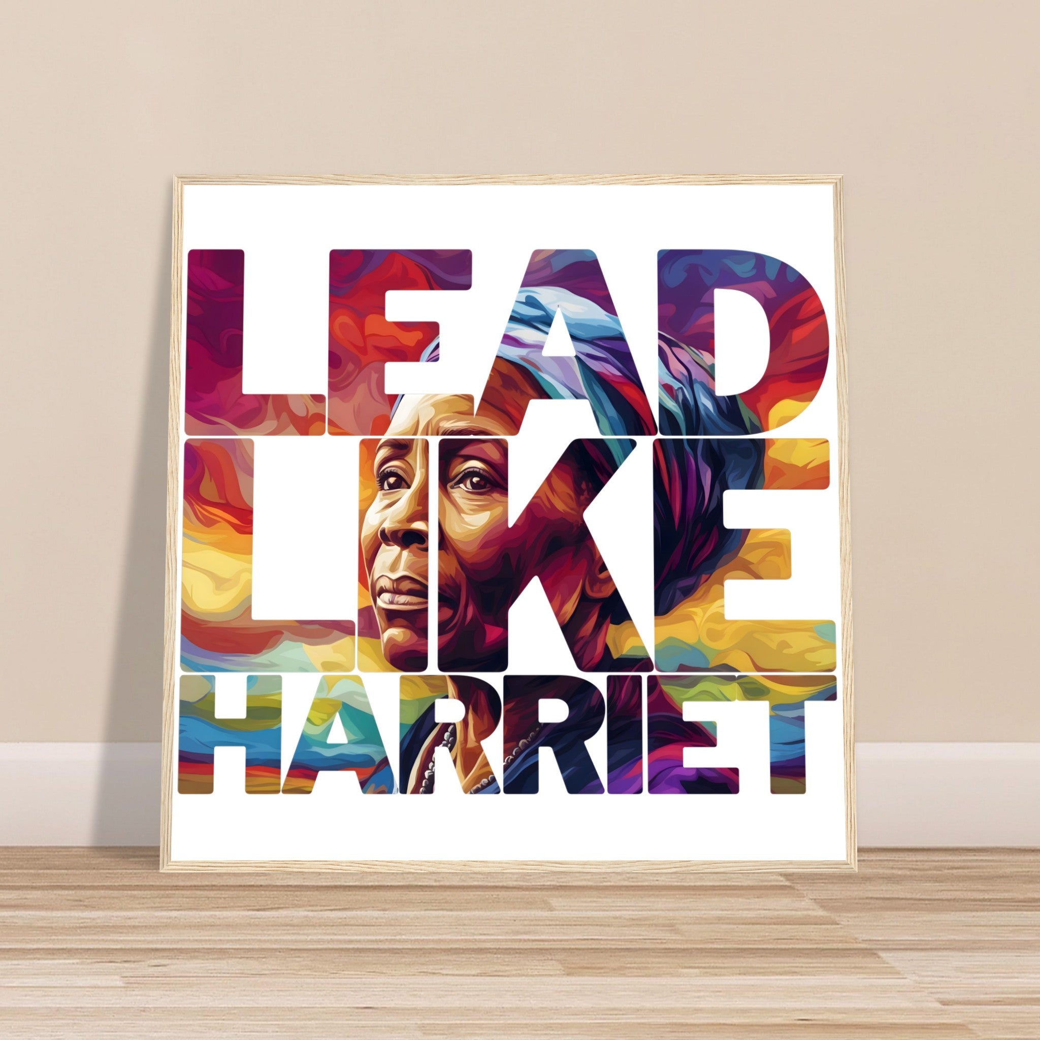 Lead Like Harriet | Black History Wall Art – Framed, Unframed, or Magnetic Hanger - Prideful Roots