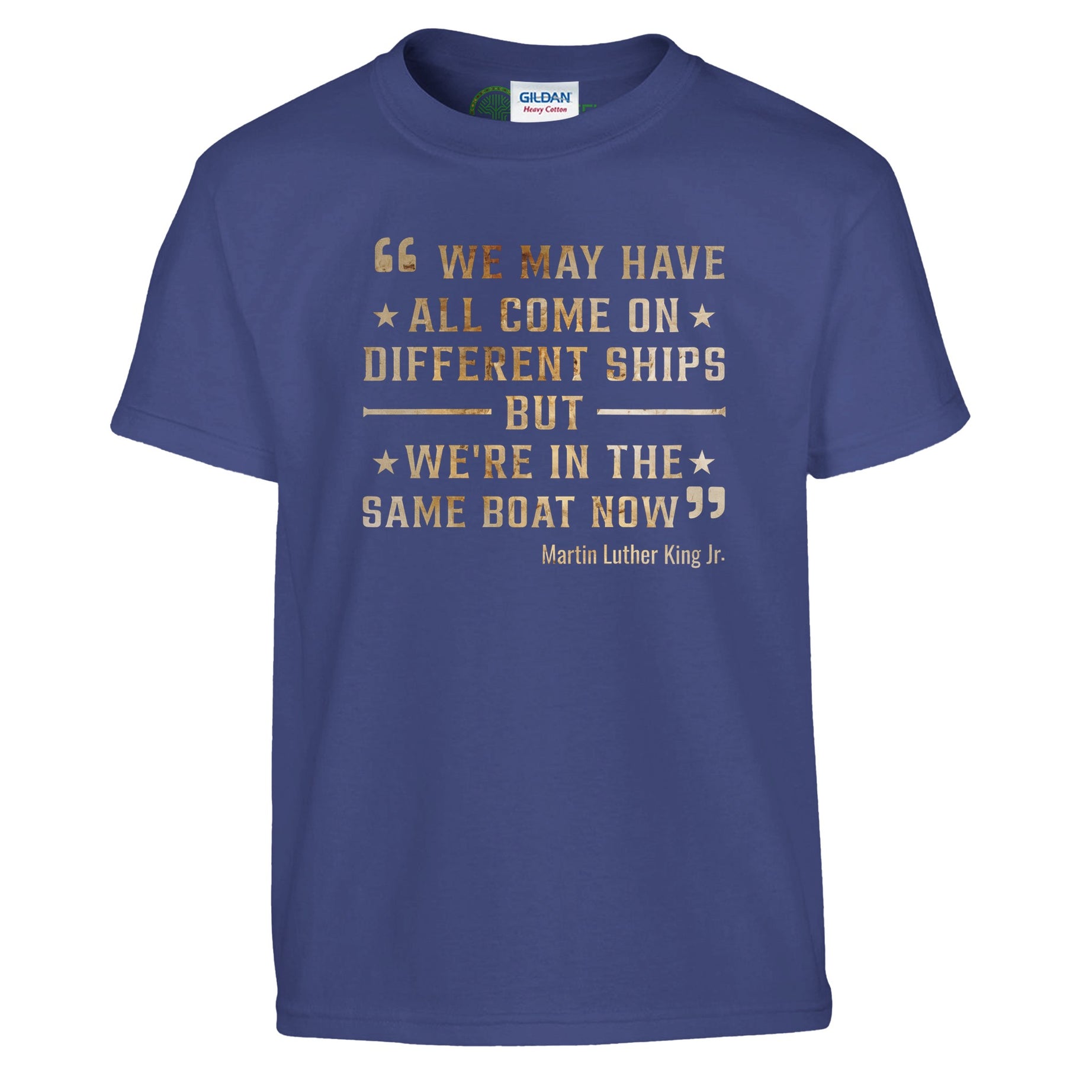 United We Sail: MLK's Message T-shirt For Kids - Prideful Roots