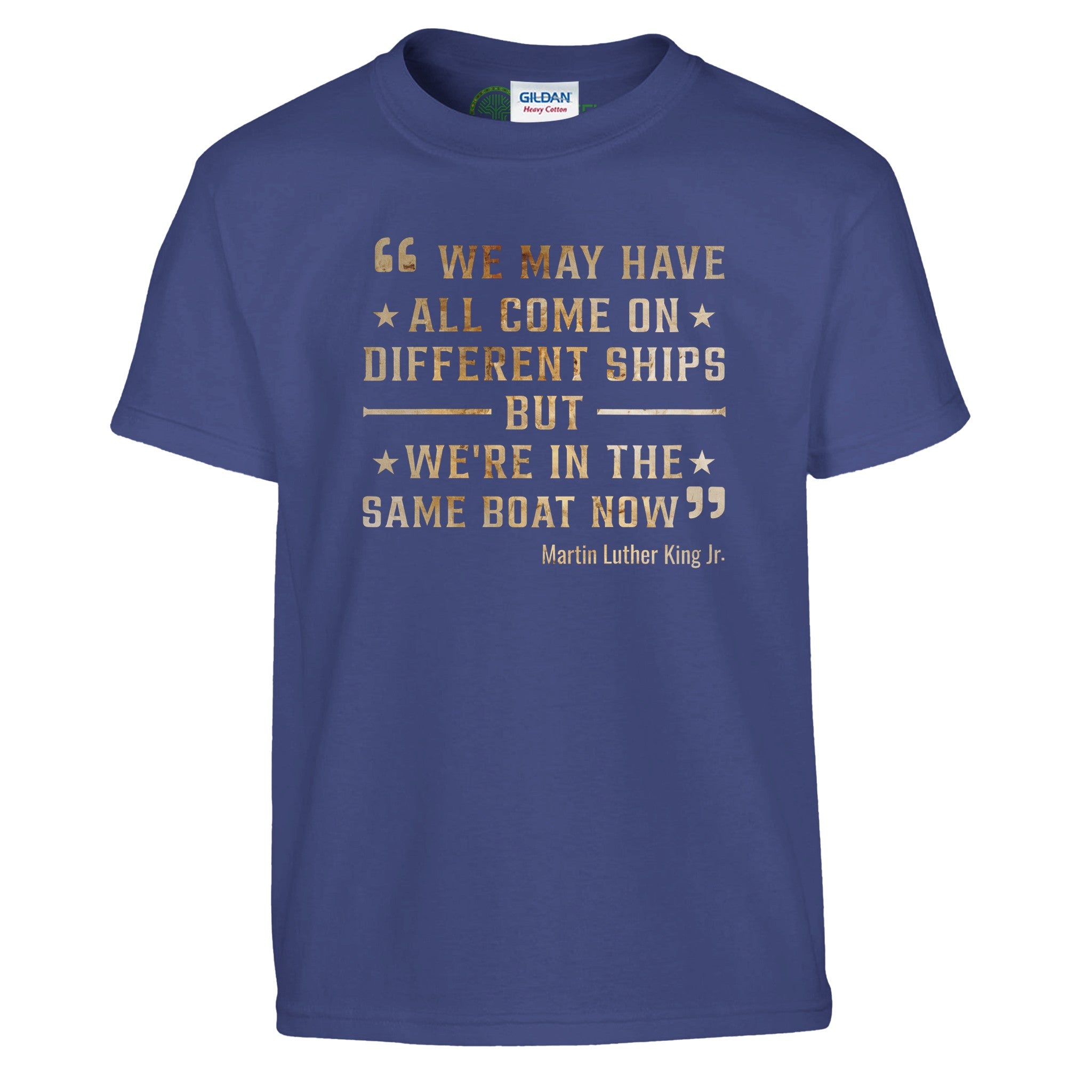 United We Sail: MLK's Message T-shirt For Kids - Prideful Roots