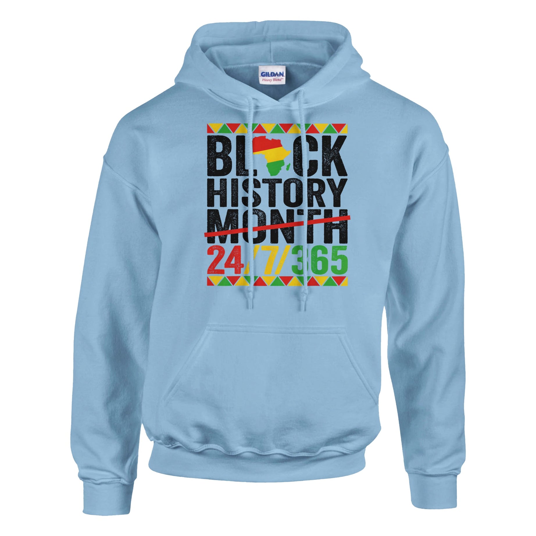 Black History Month 24/7/365 Hoodie For Men & Women - Prideful Roots