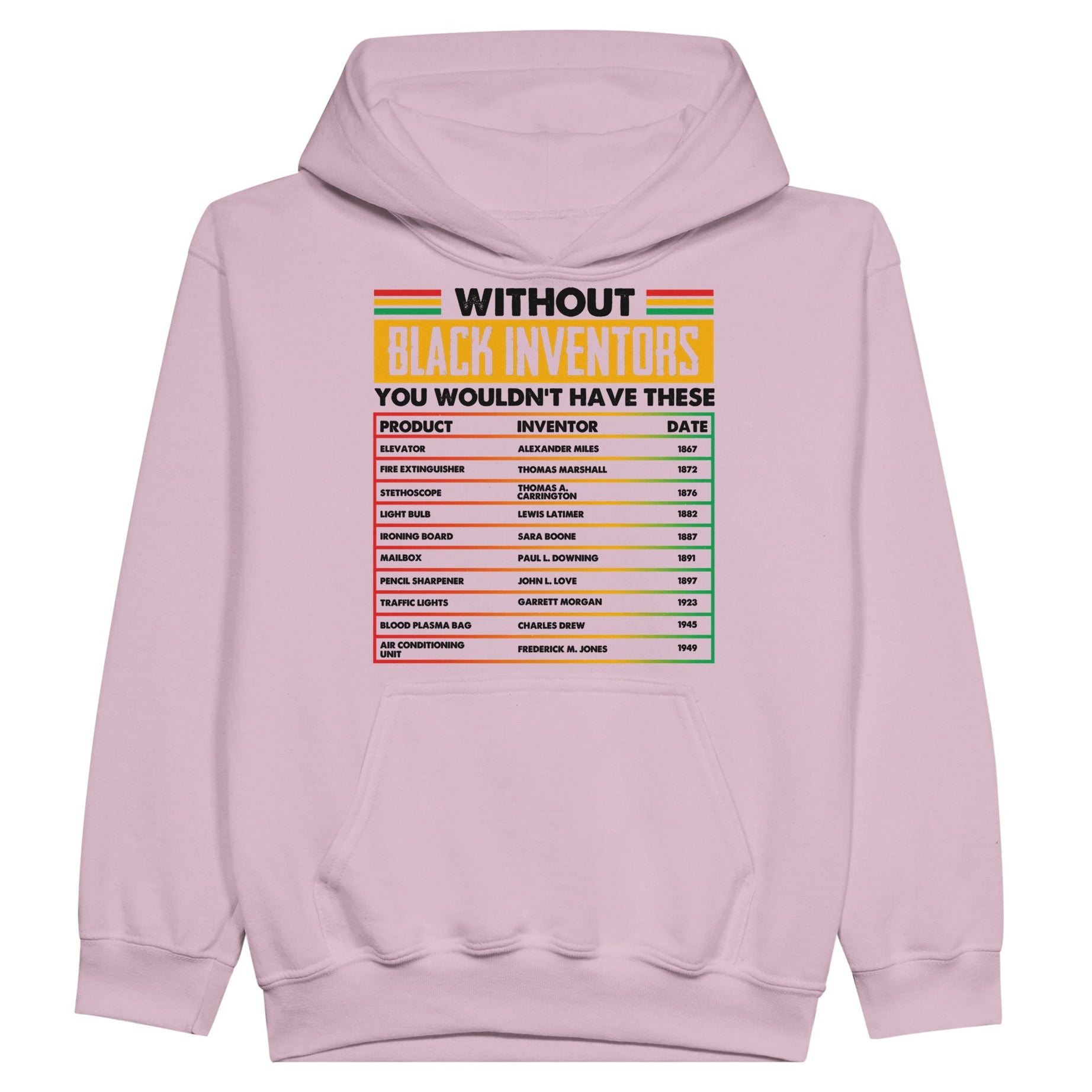 Without Black Inventors Hoodie For Kids - Prideful Roots