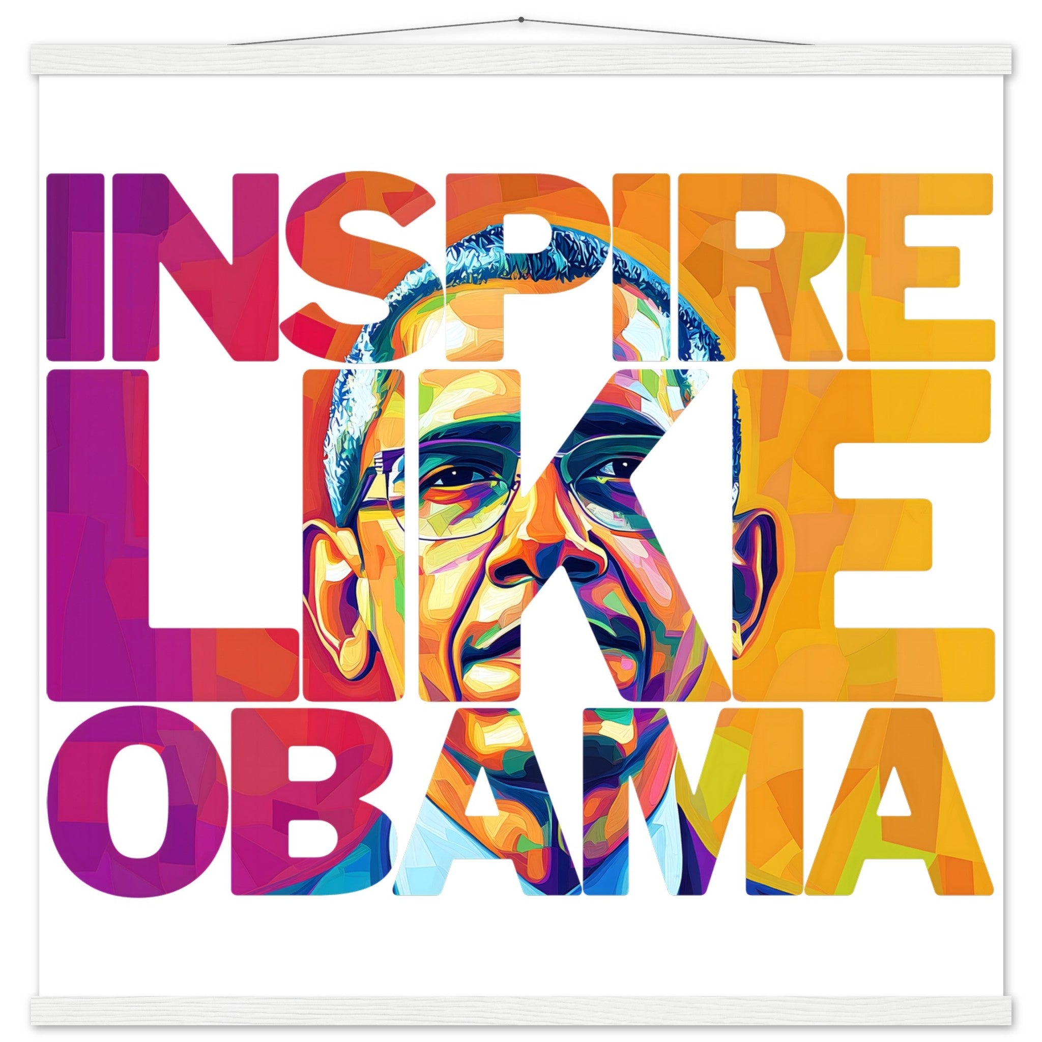 Inspire Like Obama | Black History Wall Art – Framed, Unframed, or Magnetic Hanger - Prideful Roots