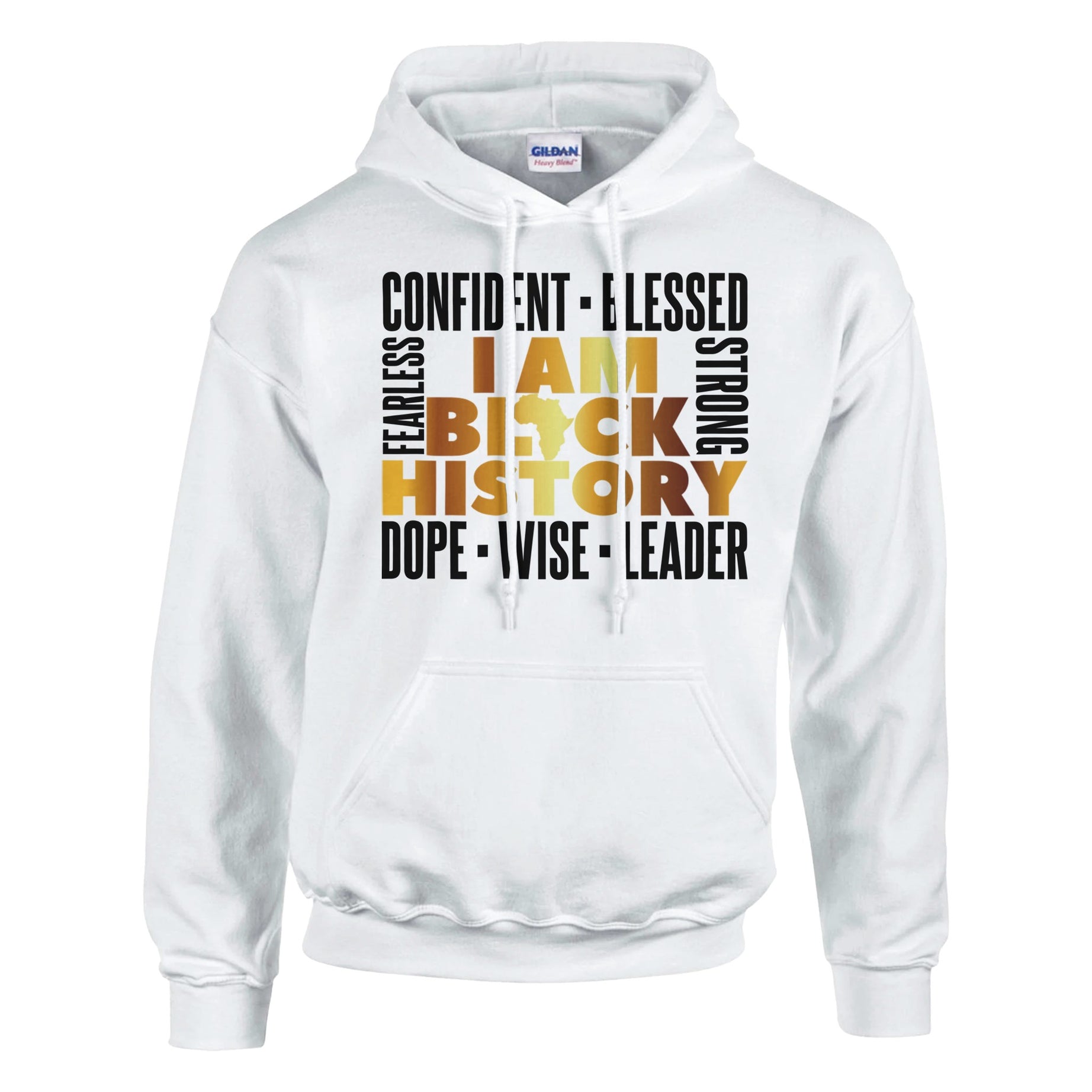 I Am Black History Golden Hoodie For Men & Women - Prideful Roots