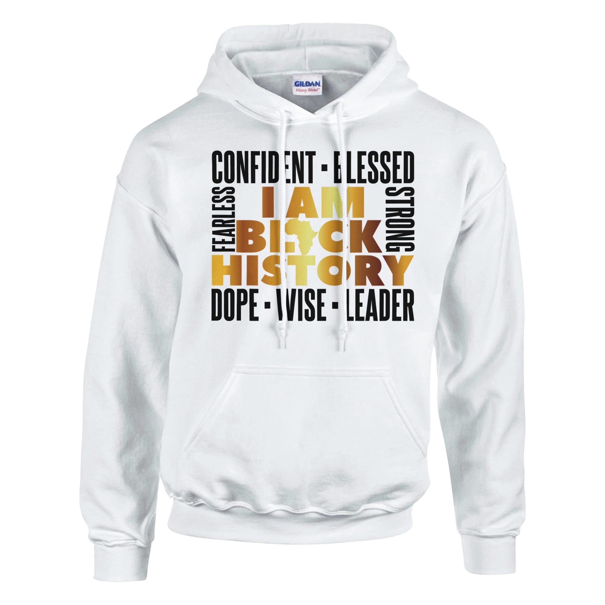 I Am Black History Golden Hoodie For Men & Women - Prideful Roots